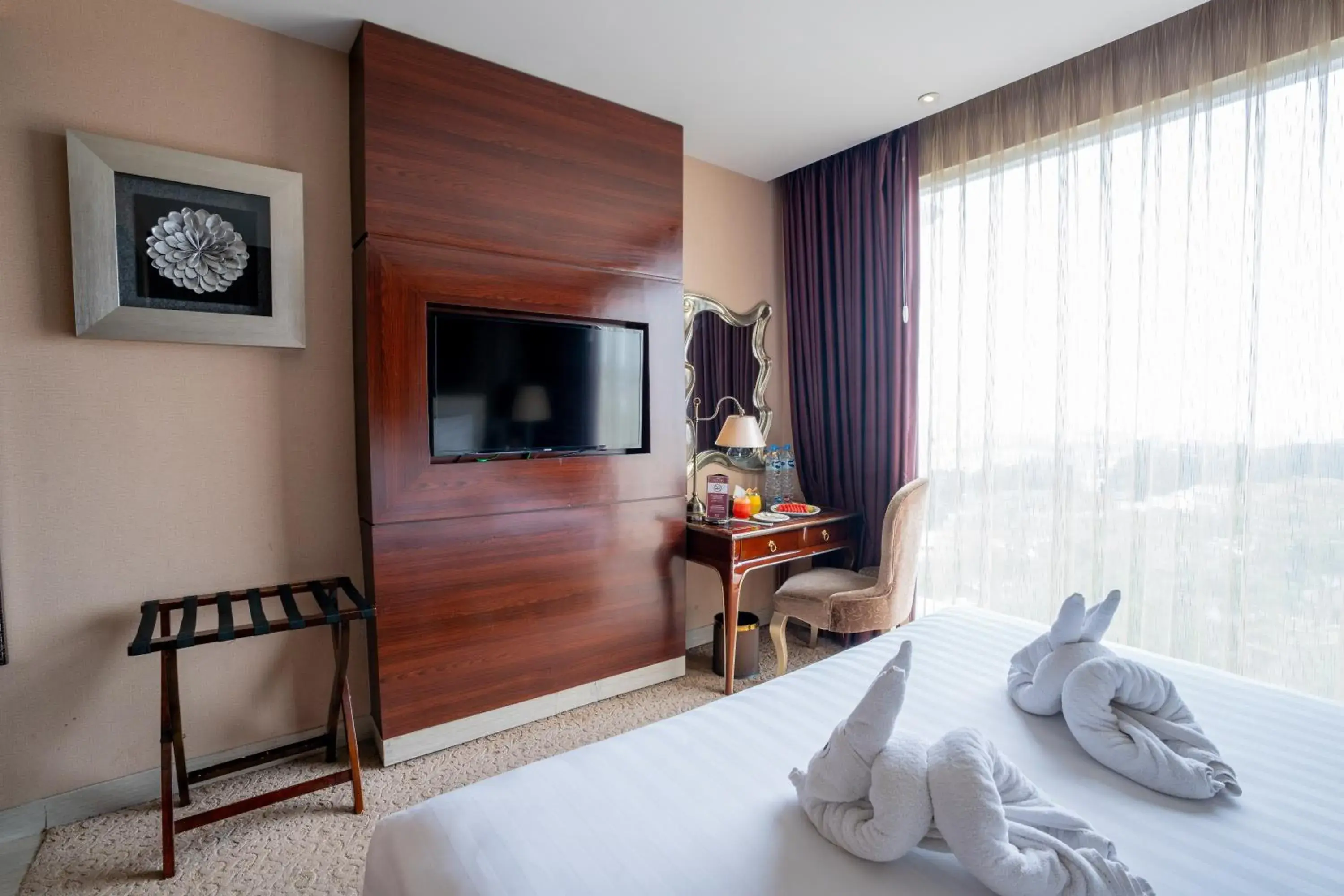 Bed in Belviu Hotel Bandung