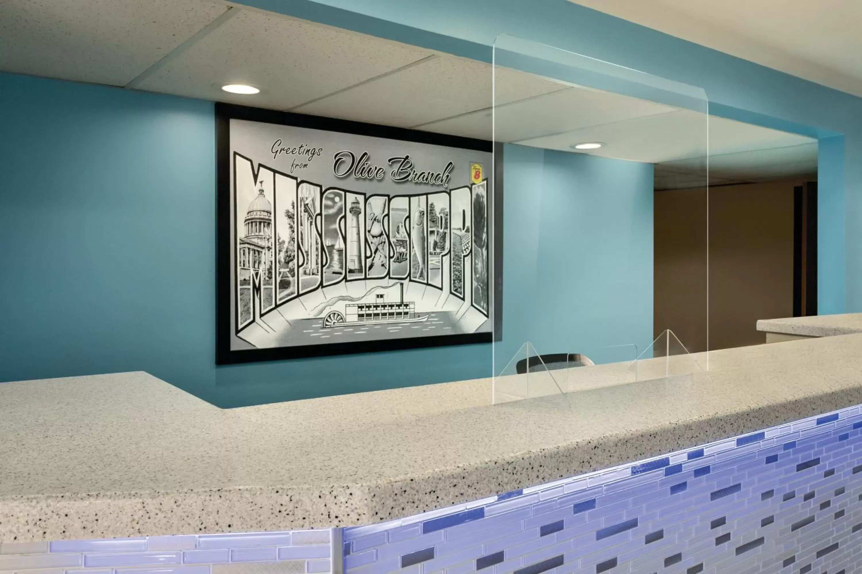 Lobby or reception in Super 8 by Wyndham Olive Branch Lobby or reception in Super 8 by Wyndham Olive Branch
