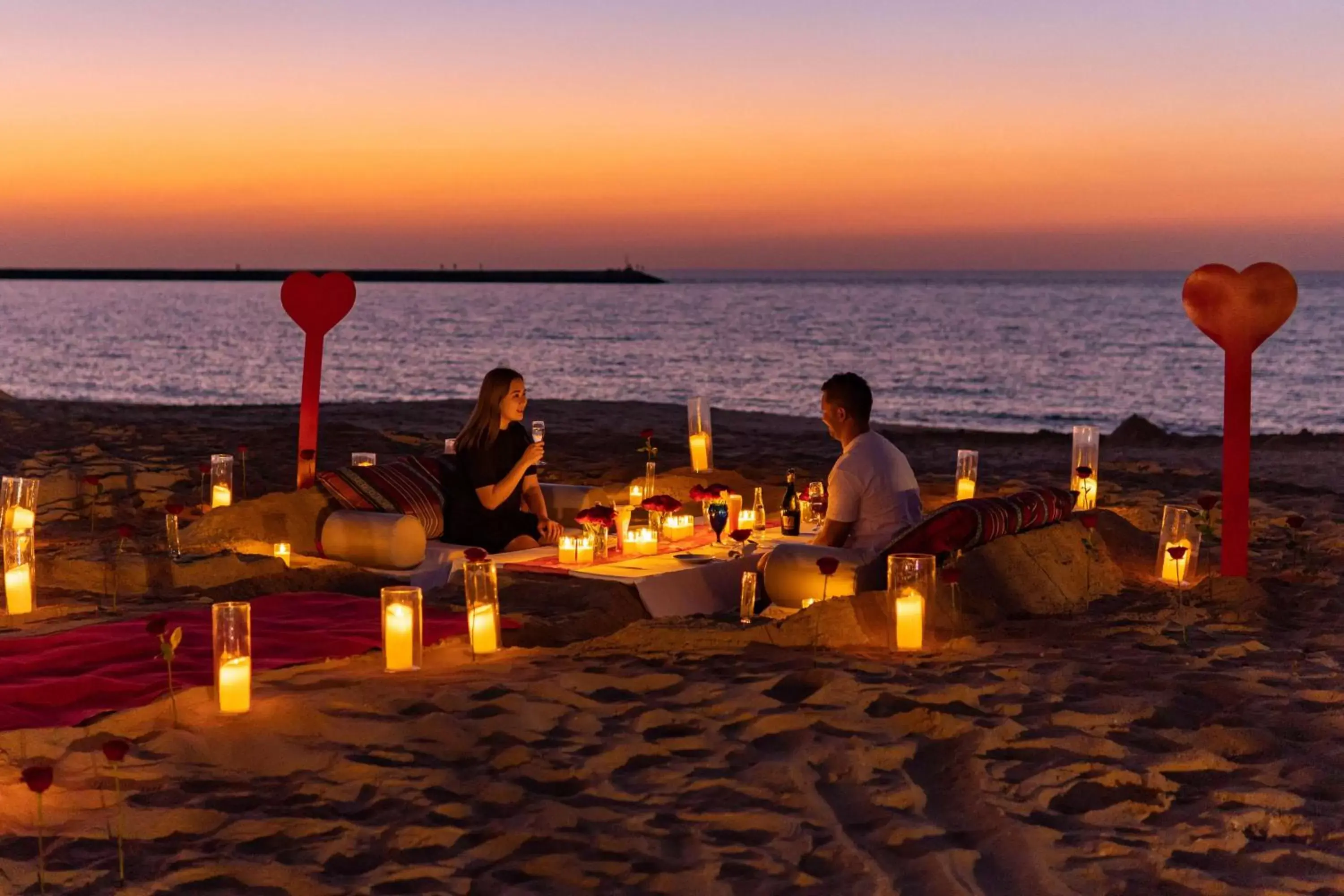 Dining area in Hilton Ras Al Khaimah Beach Resort