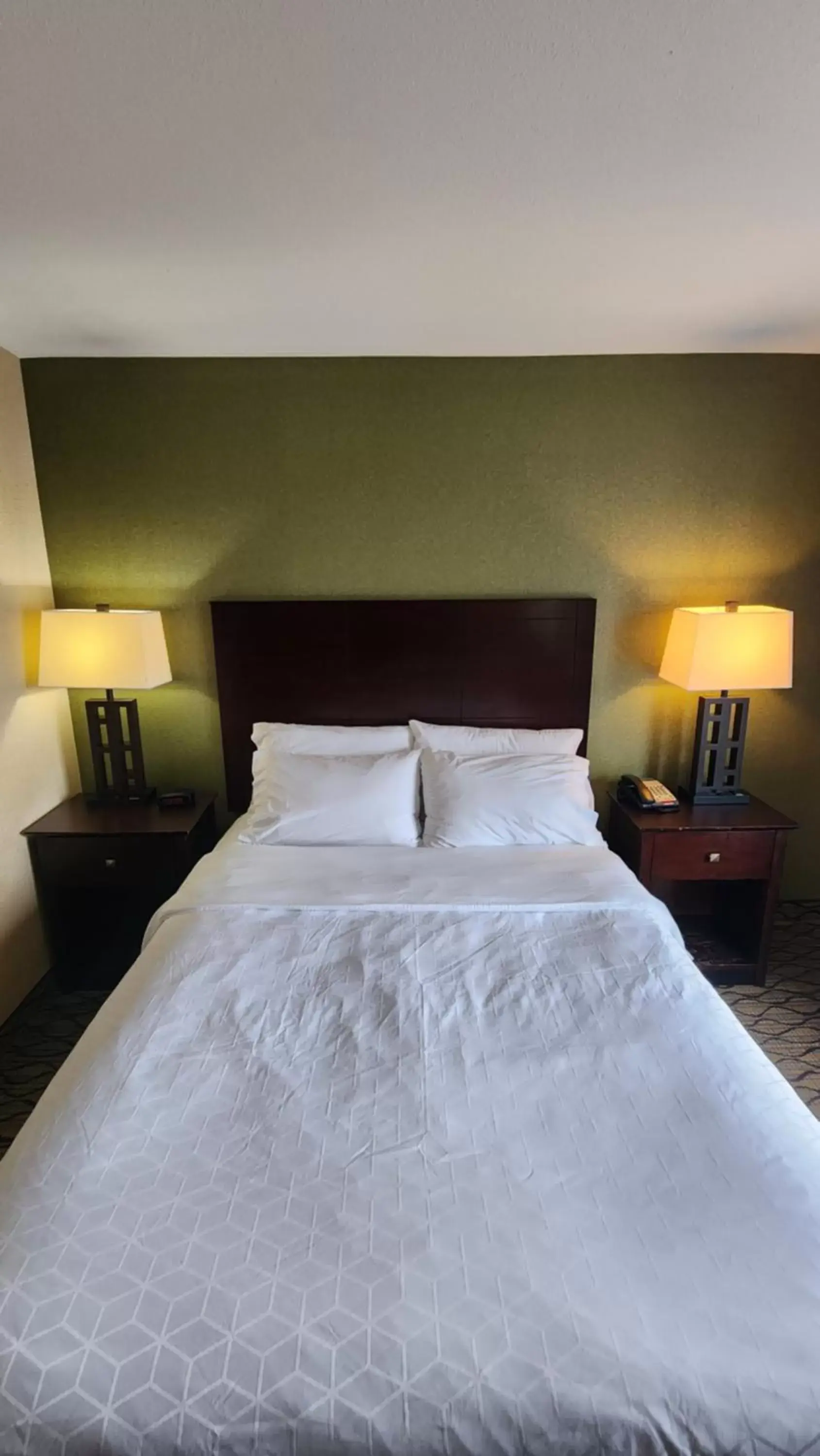 Bed in Kittanning Plaza Hotel