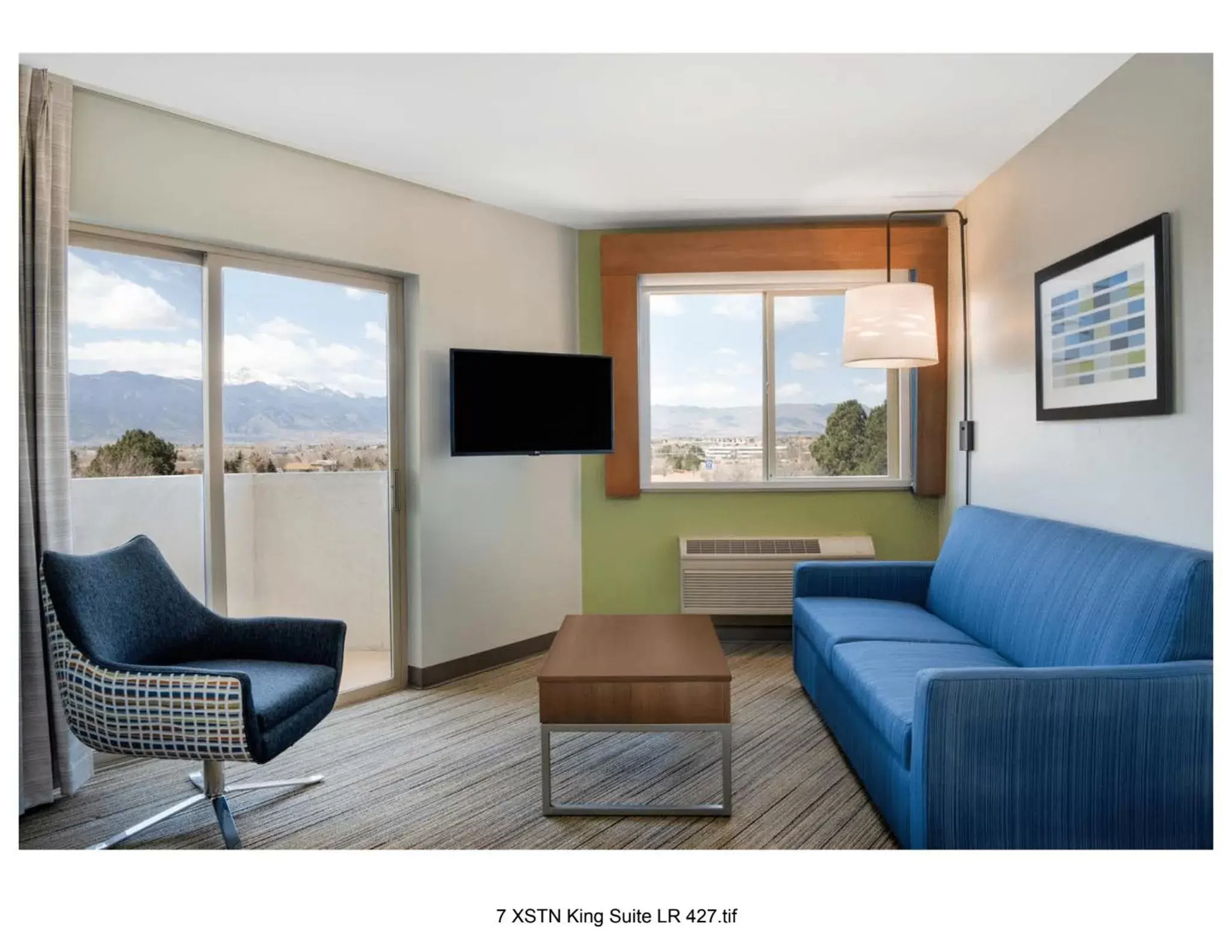 Queen Room - Hearing Accessible, Full Kitchen, Sofa Bed in Holiday Inn Express & Suites Colorado Springs-Airport by IHG Queen Room - Hearing Accessible, Full Kitchen, Sofa Bed in Holiday Inn Express & Suites Colorado Springs-Airport by IHG