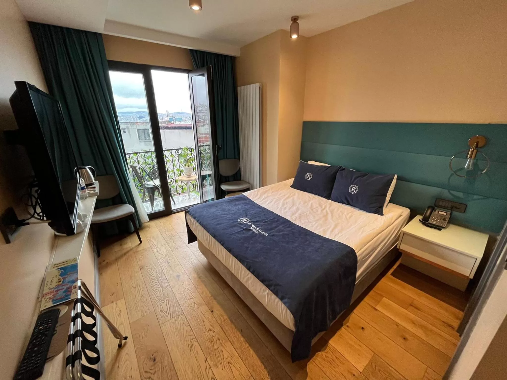 Bed in Royal Galata Hotel