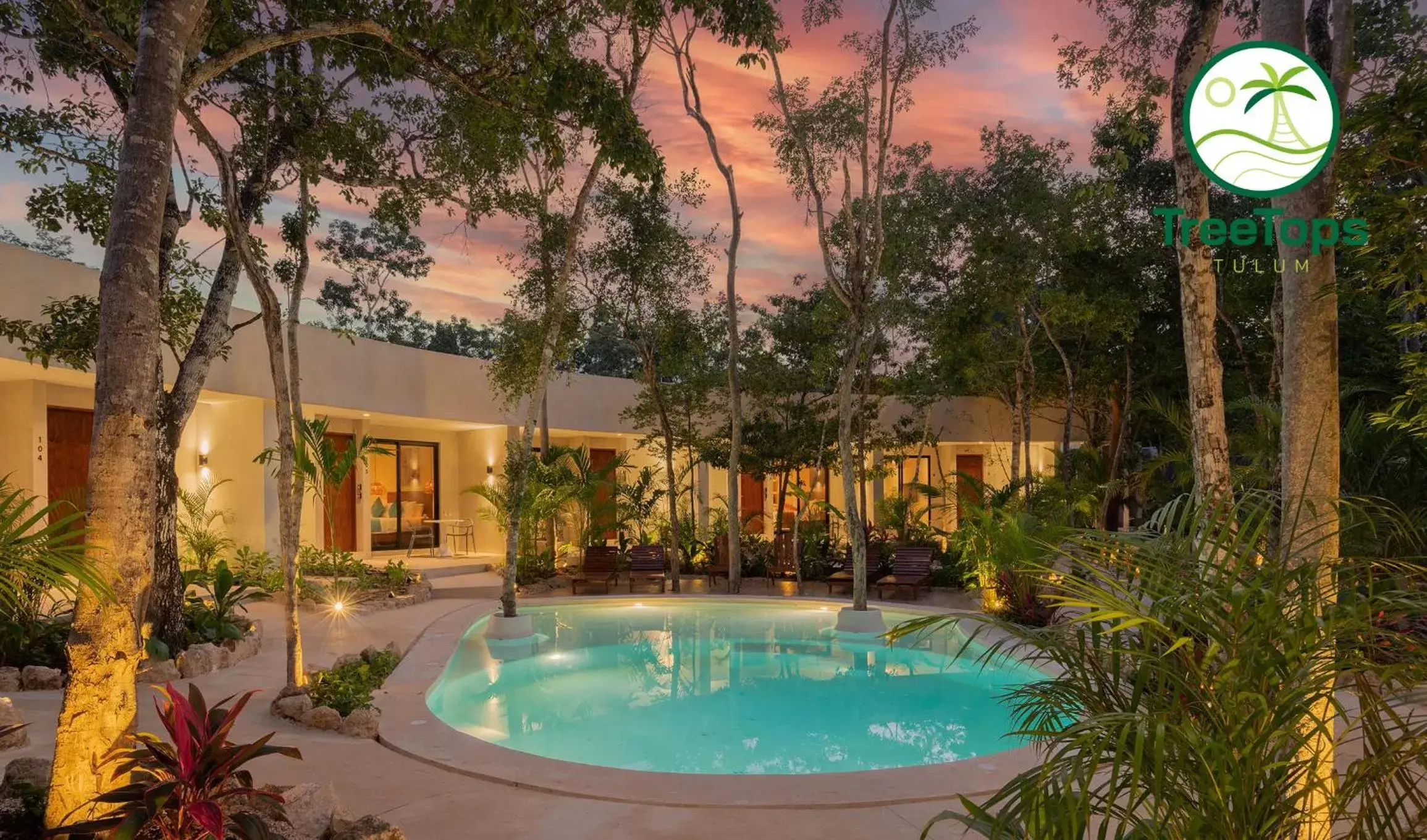Property building, Swimming Pool in Suites at TreeTops Tulum