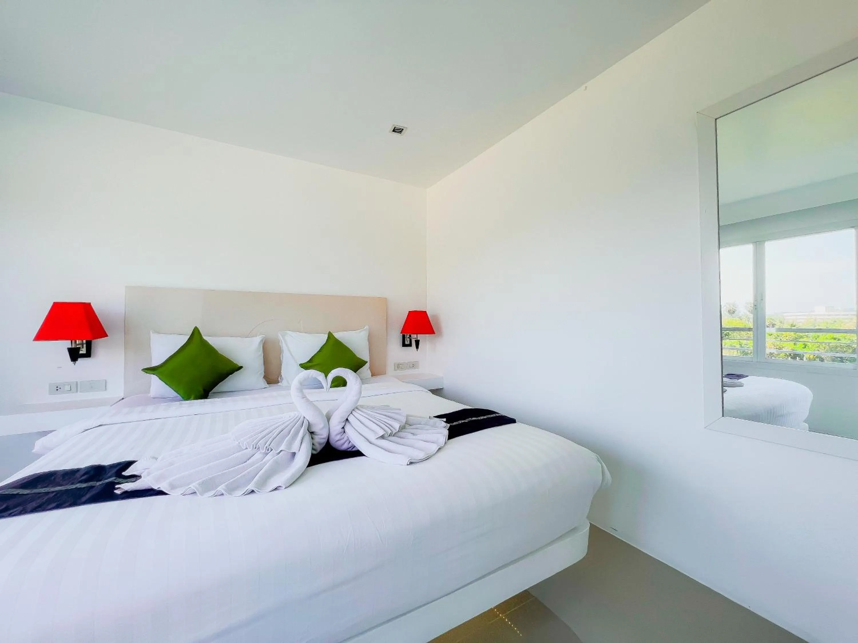 Bed in Grand Sunset Hotel Phuket