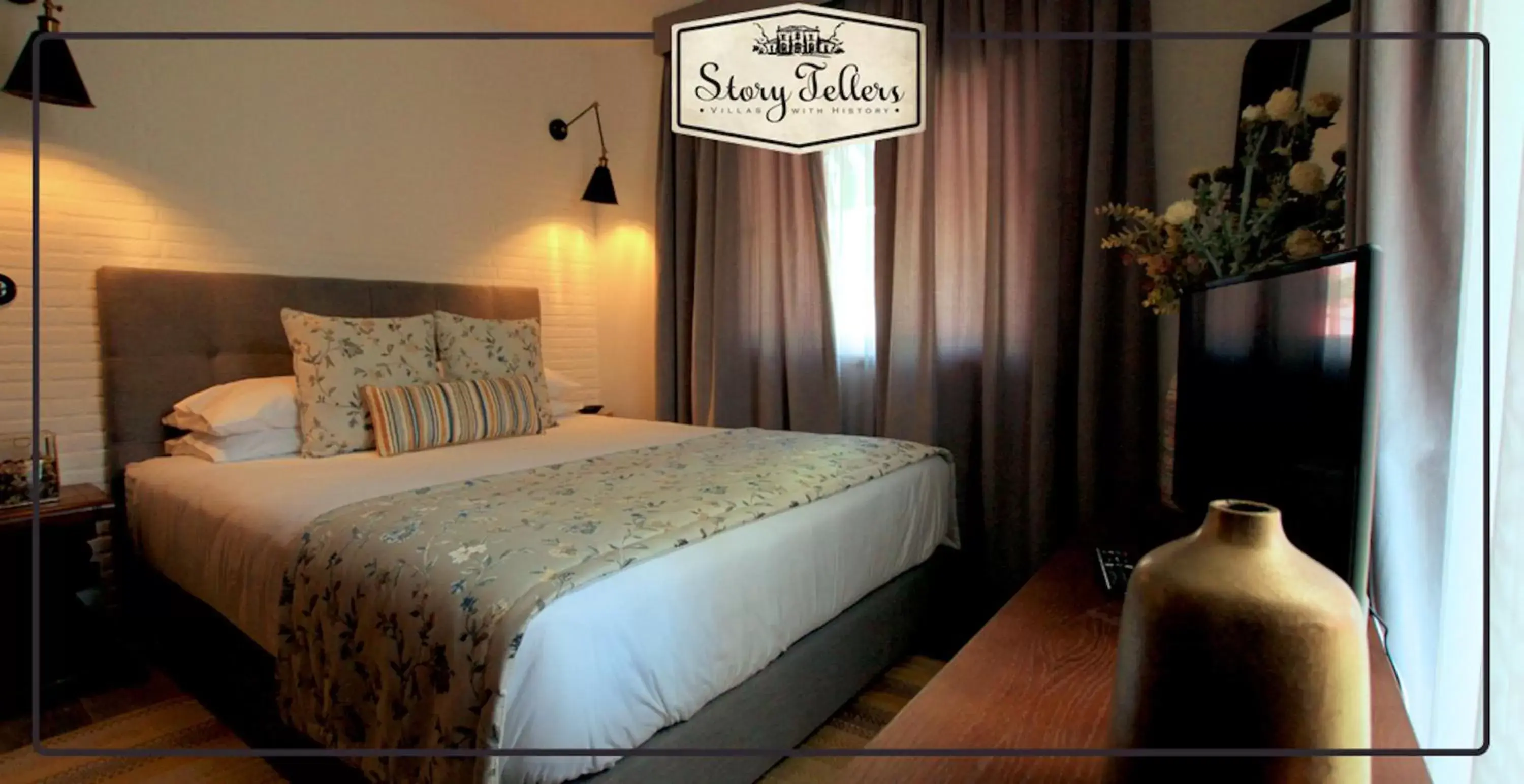 Bed in Storytellers Villas