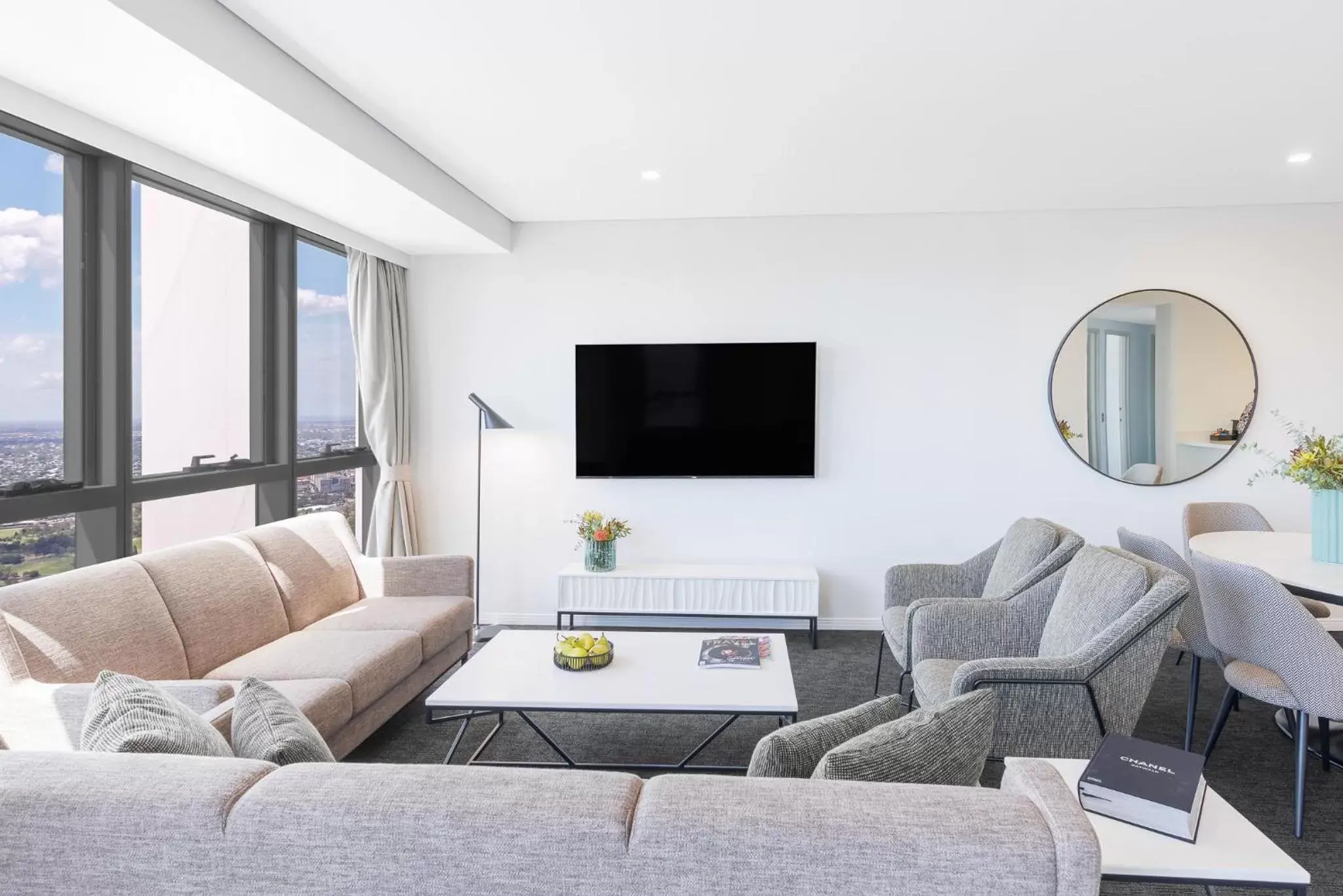 Seating Area in Meriton Suites Herschel Street, Brisbane