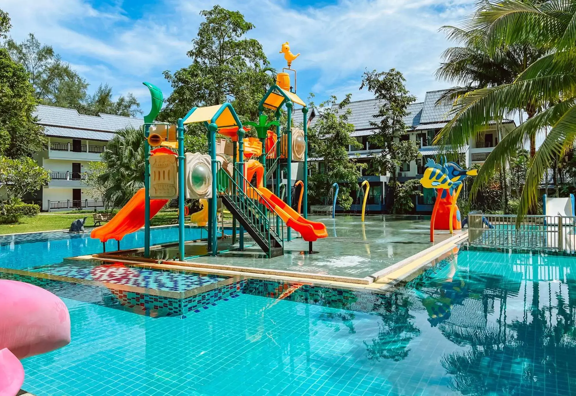 Children play ground, Water Park in Khaolak Emerald Surf Beach Resort and Spa - SHA Extra Plus