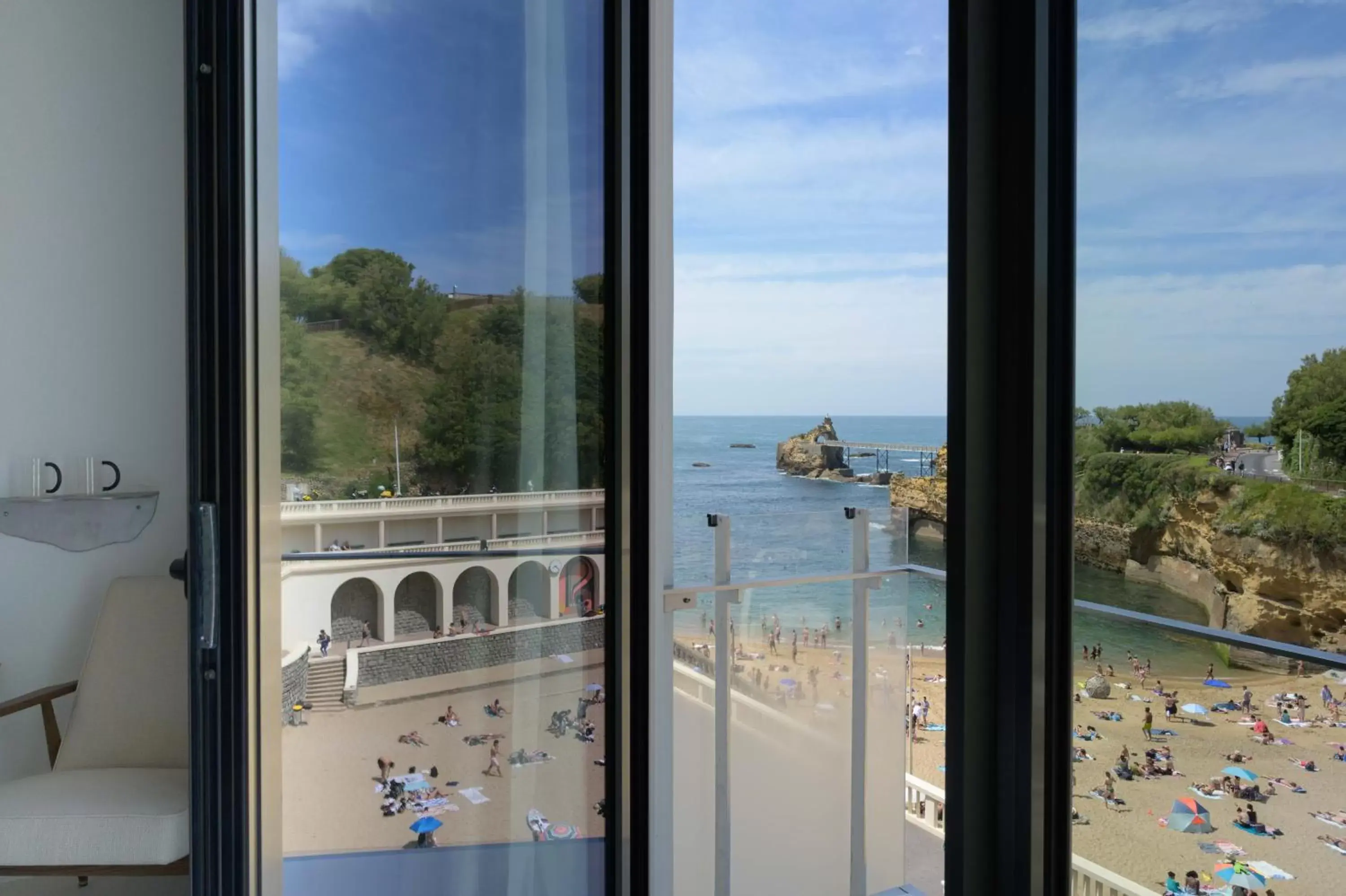 Balcony/Terrace in Hotel de La Plage - Nouvel Etablissement