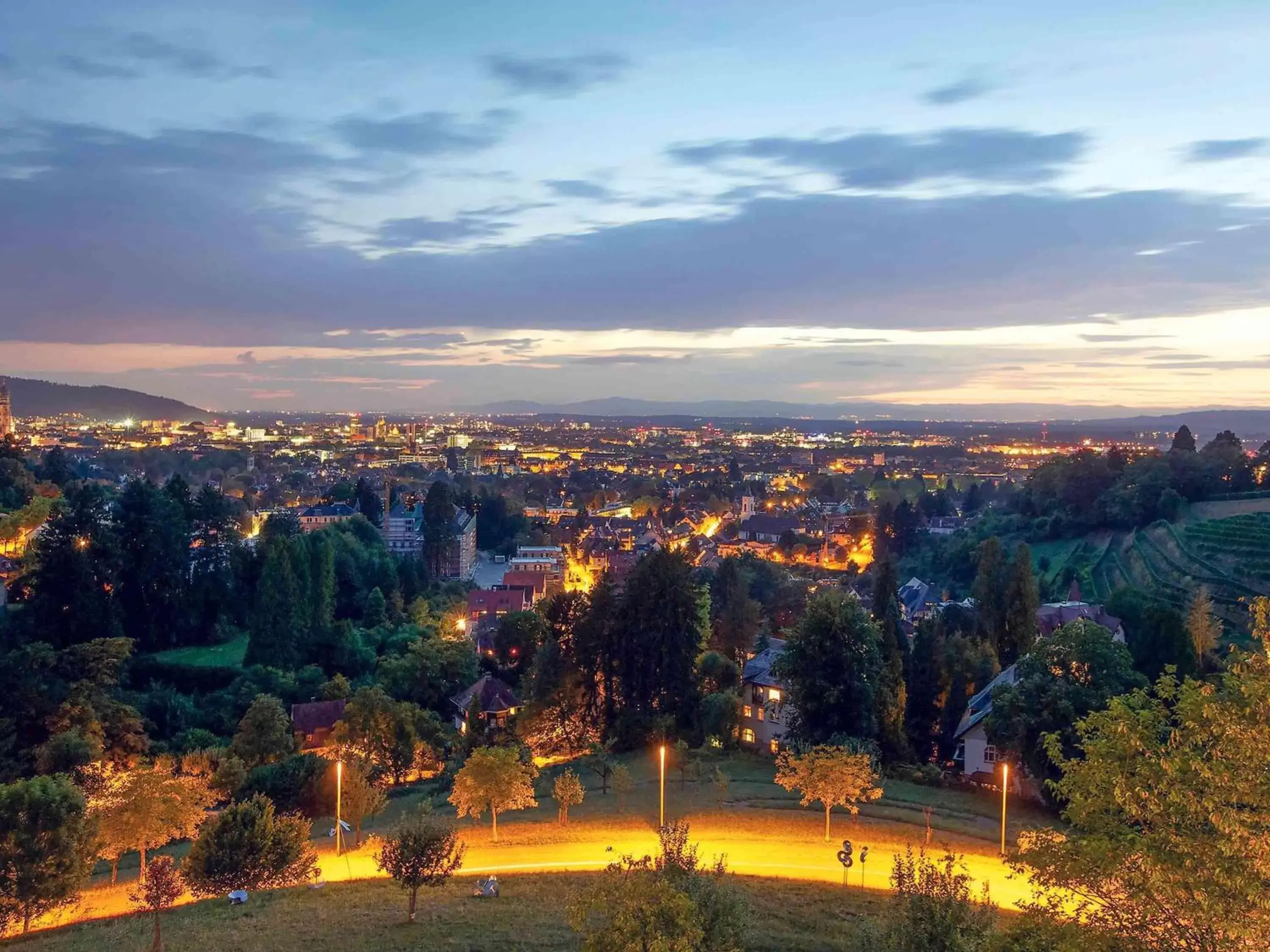 Property building, Bird's-eye View in Mercure Hotel Panorama Freiburg