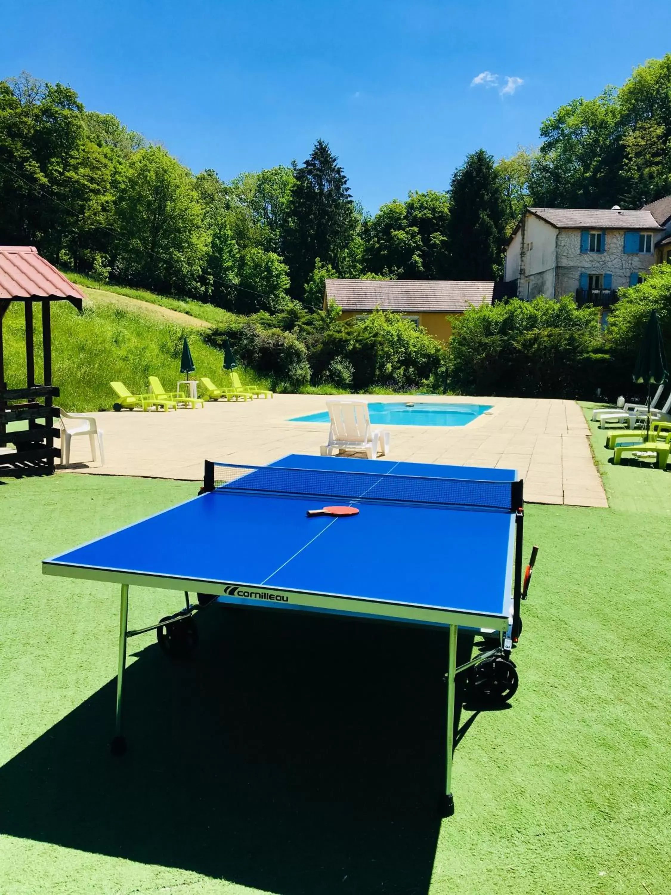 Pool view, Table Tennis in Domaine Du Moulin Vallée Heureuse