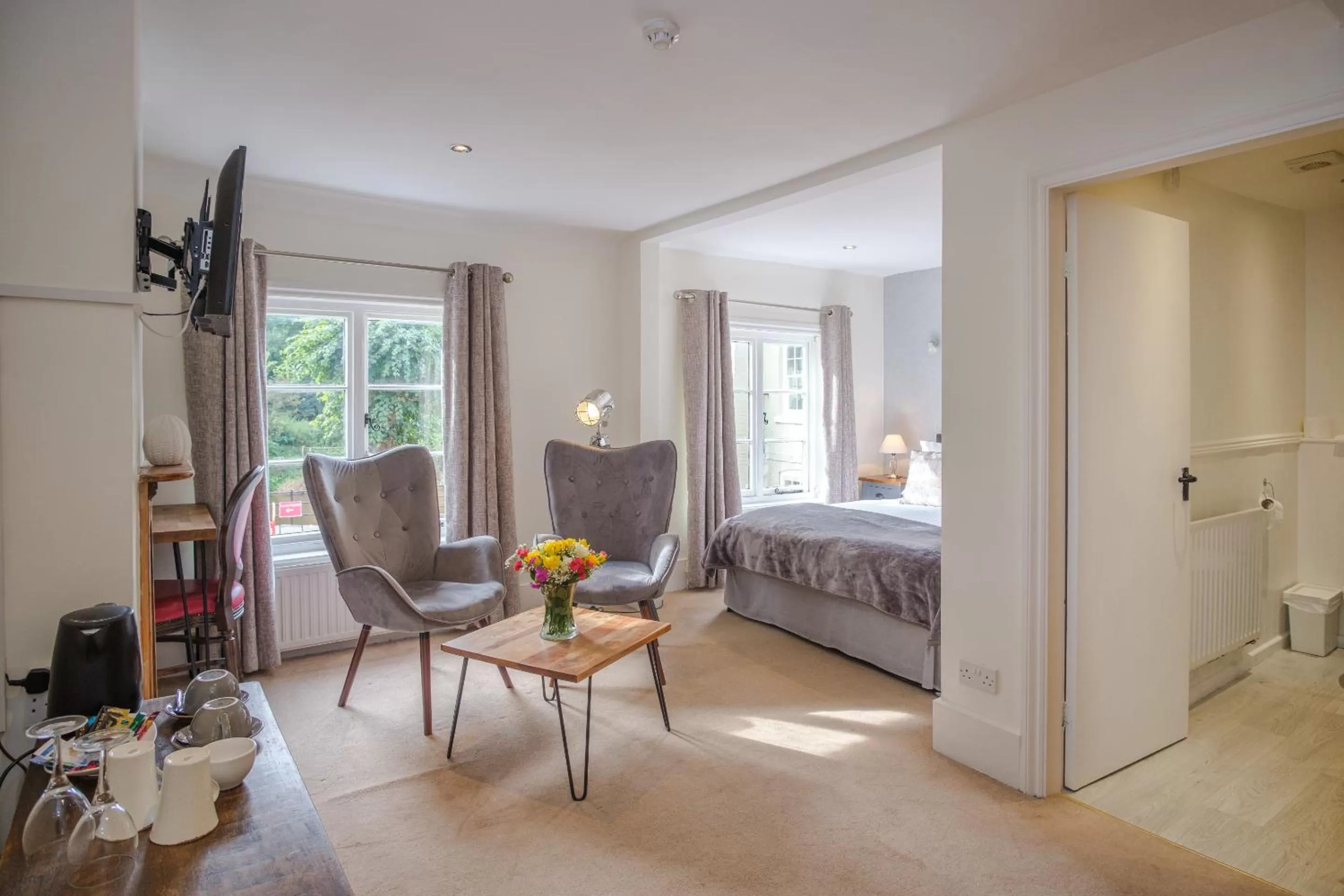 Bedroom, Bed in White Hart Inn