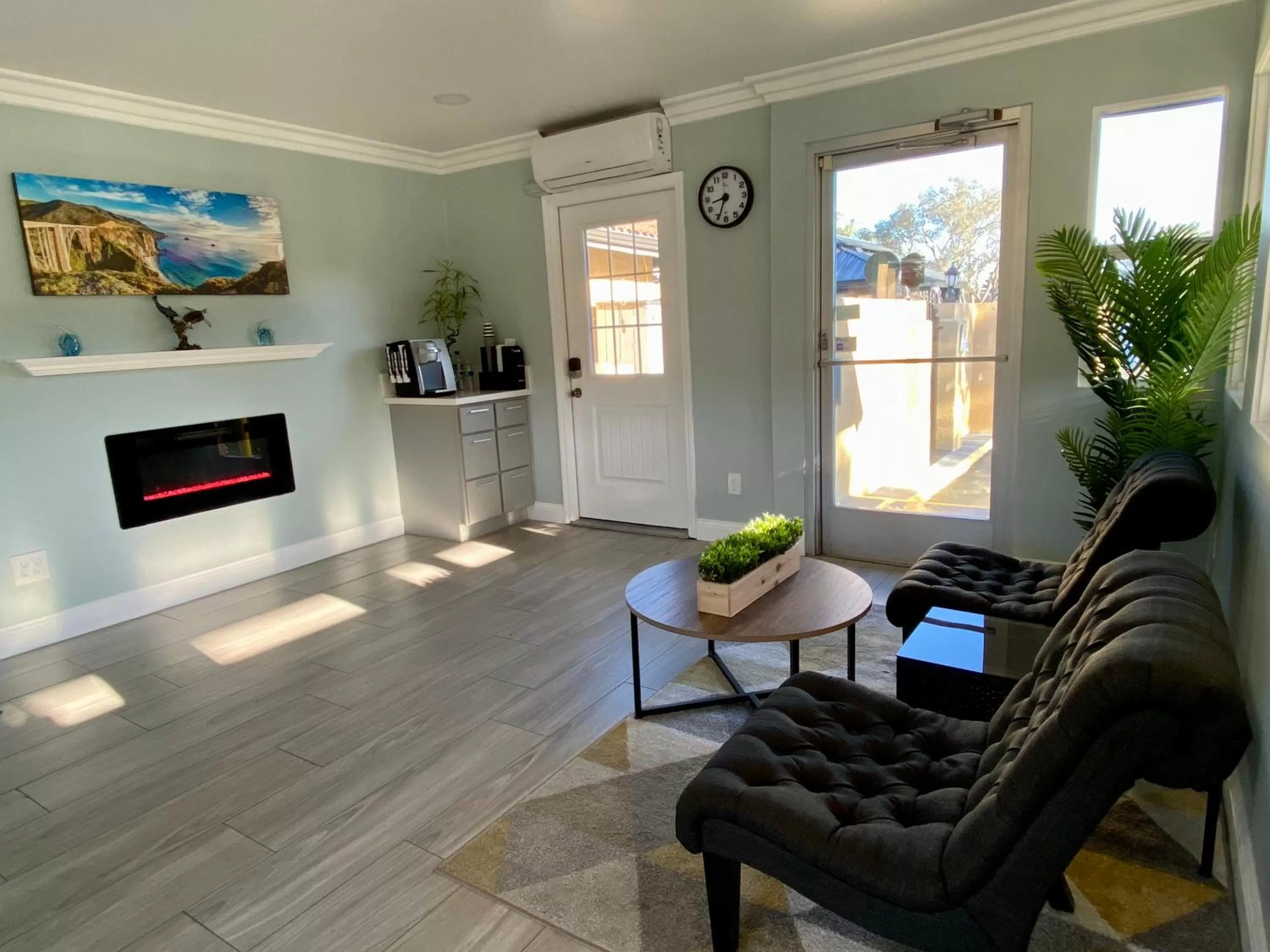 Seating area in Aura Inn Monterey