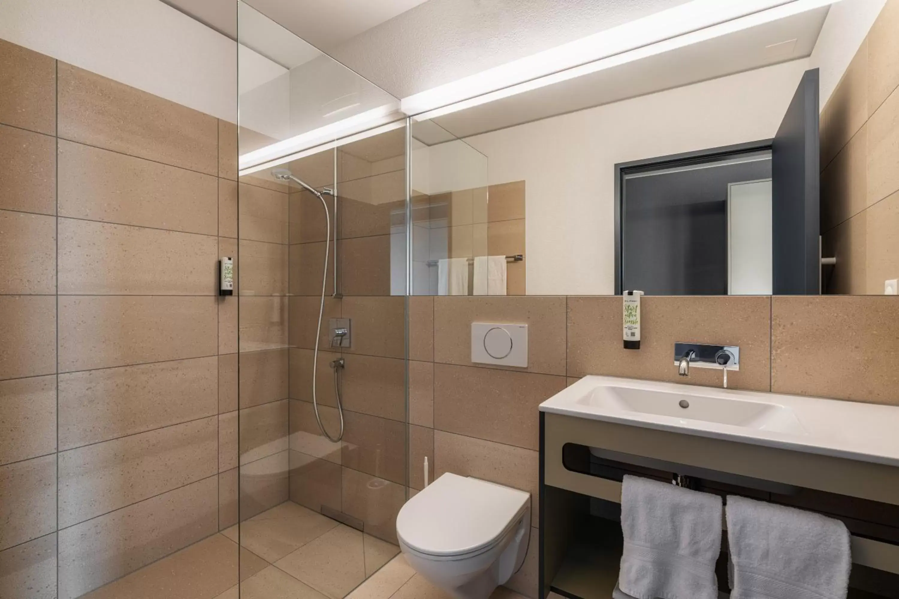 Bathroom in b-smart hotel Arbon