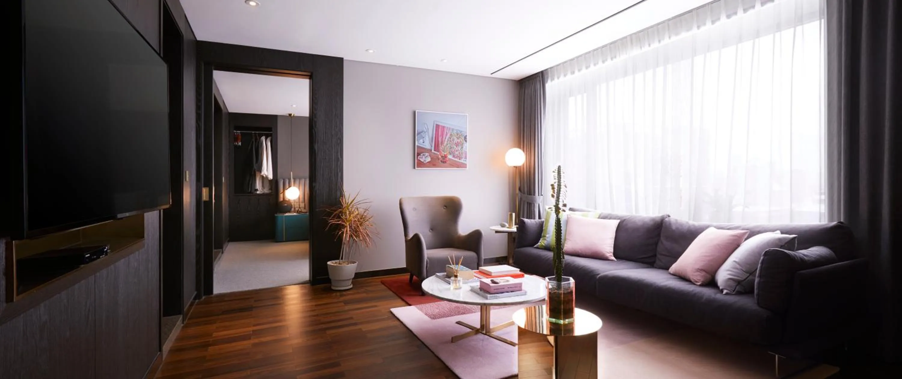 Living room in Maison Glad Jeju