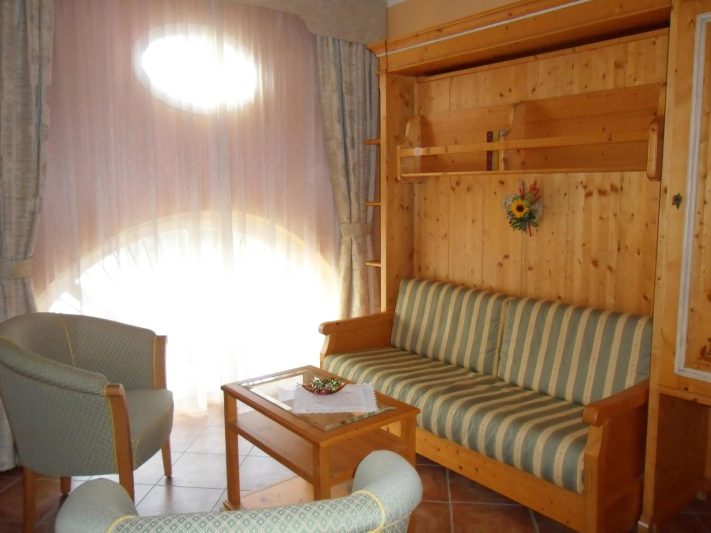 Seating area in Cà Rocca Relais