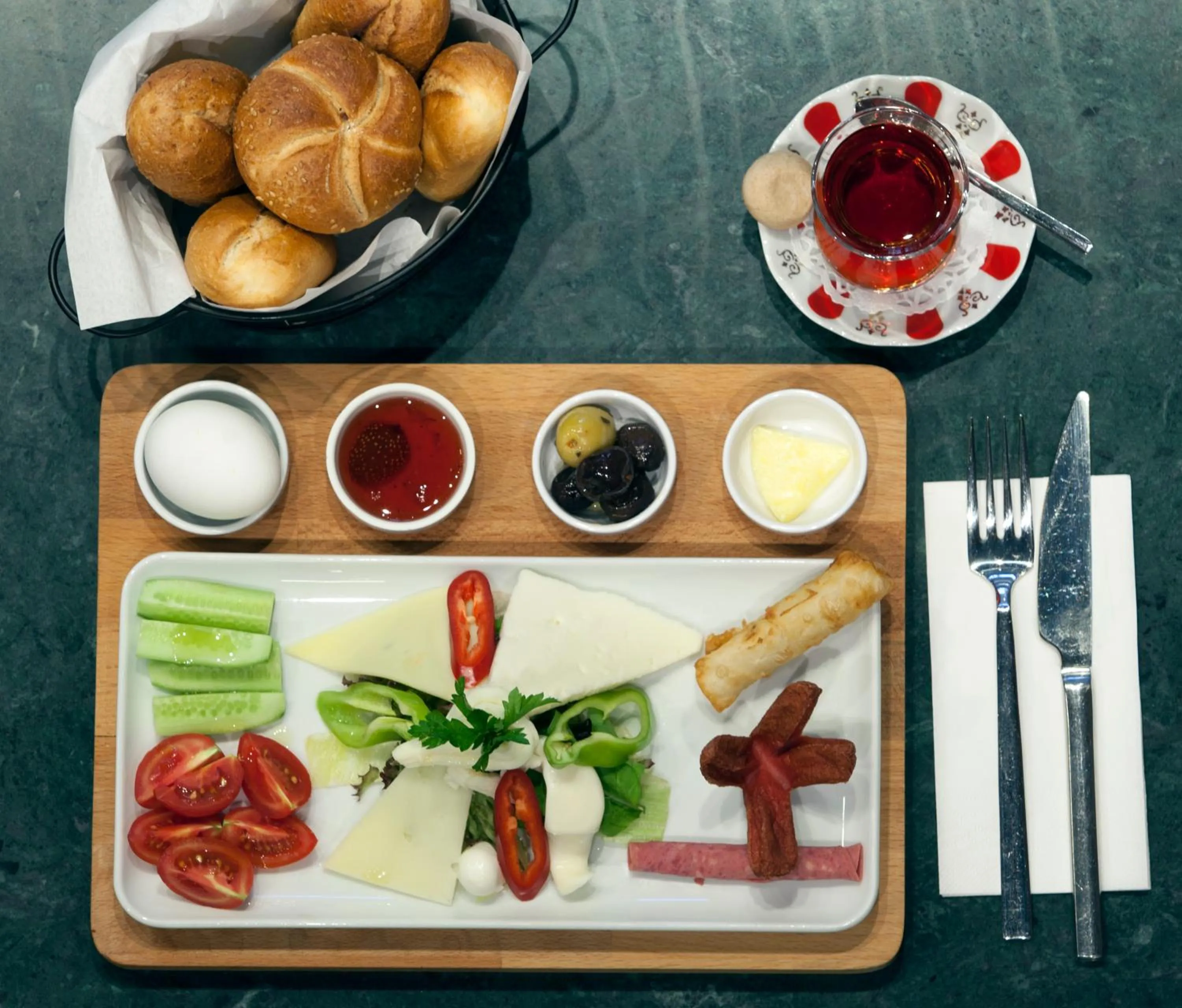 Food and drinks in Red Stone Hotel