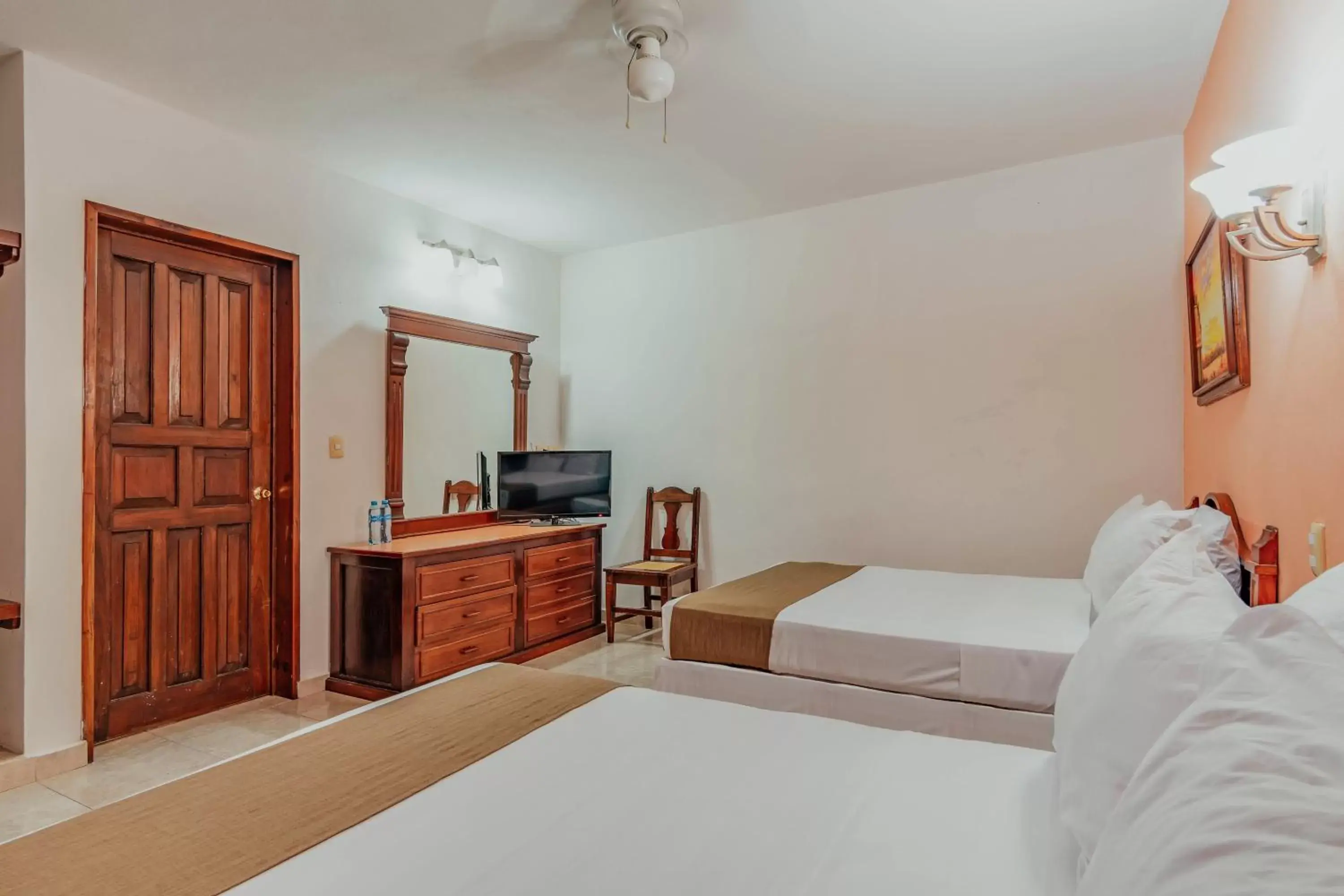 Bed in Hotel Santa María Mérida Bed in Hotel Santa María Mérida