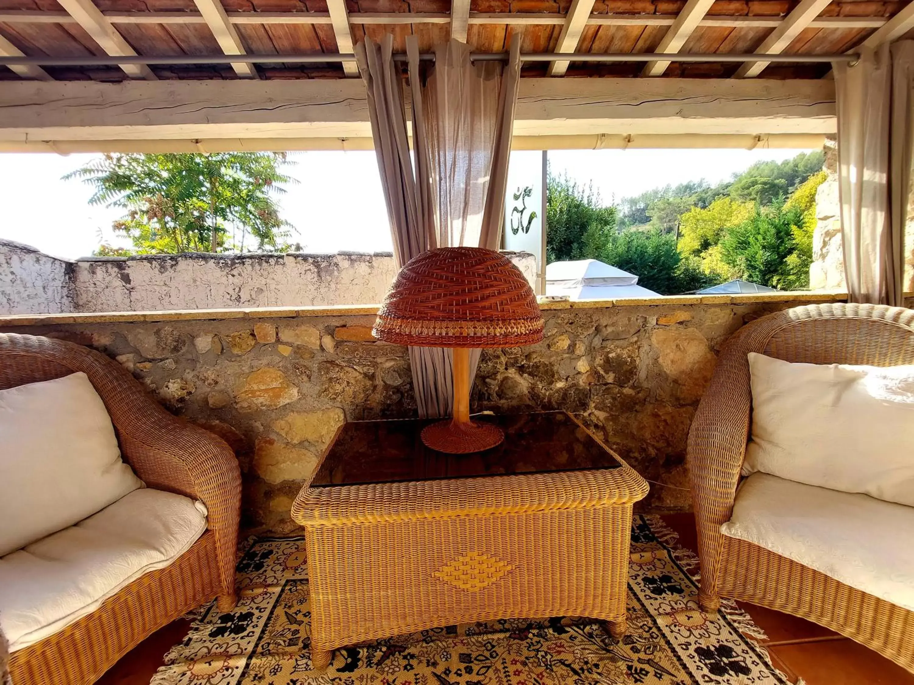 Balcony/Terrace, Seating Area in La Bergerie Du Moulin