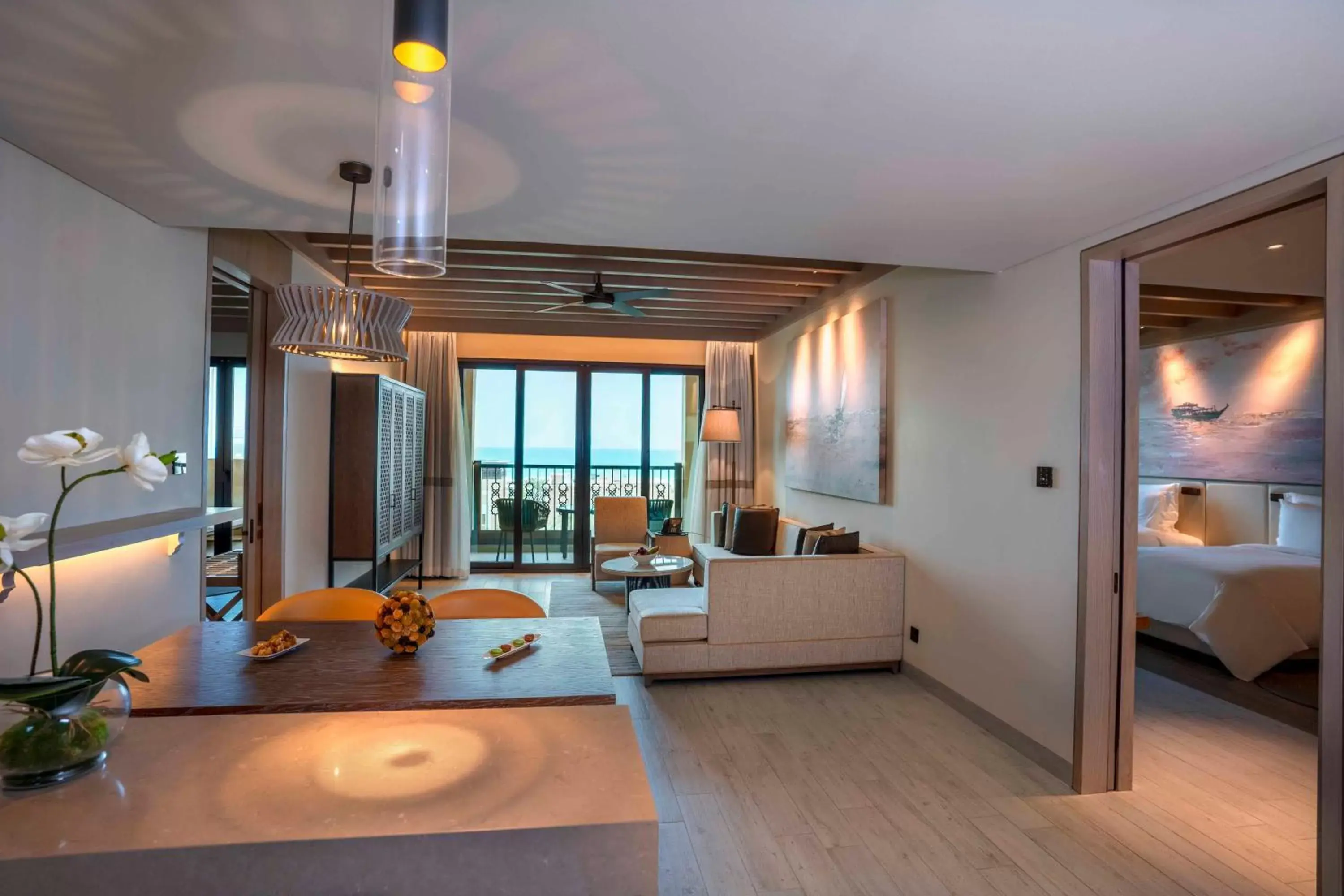 Living room in Saadiyat Rotana Resort and Villas