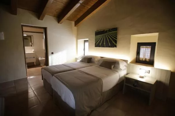 Bed in Hotel Can Panyella