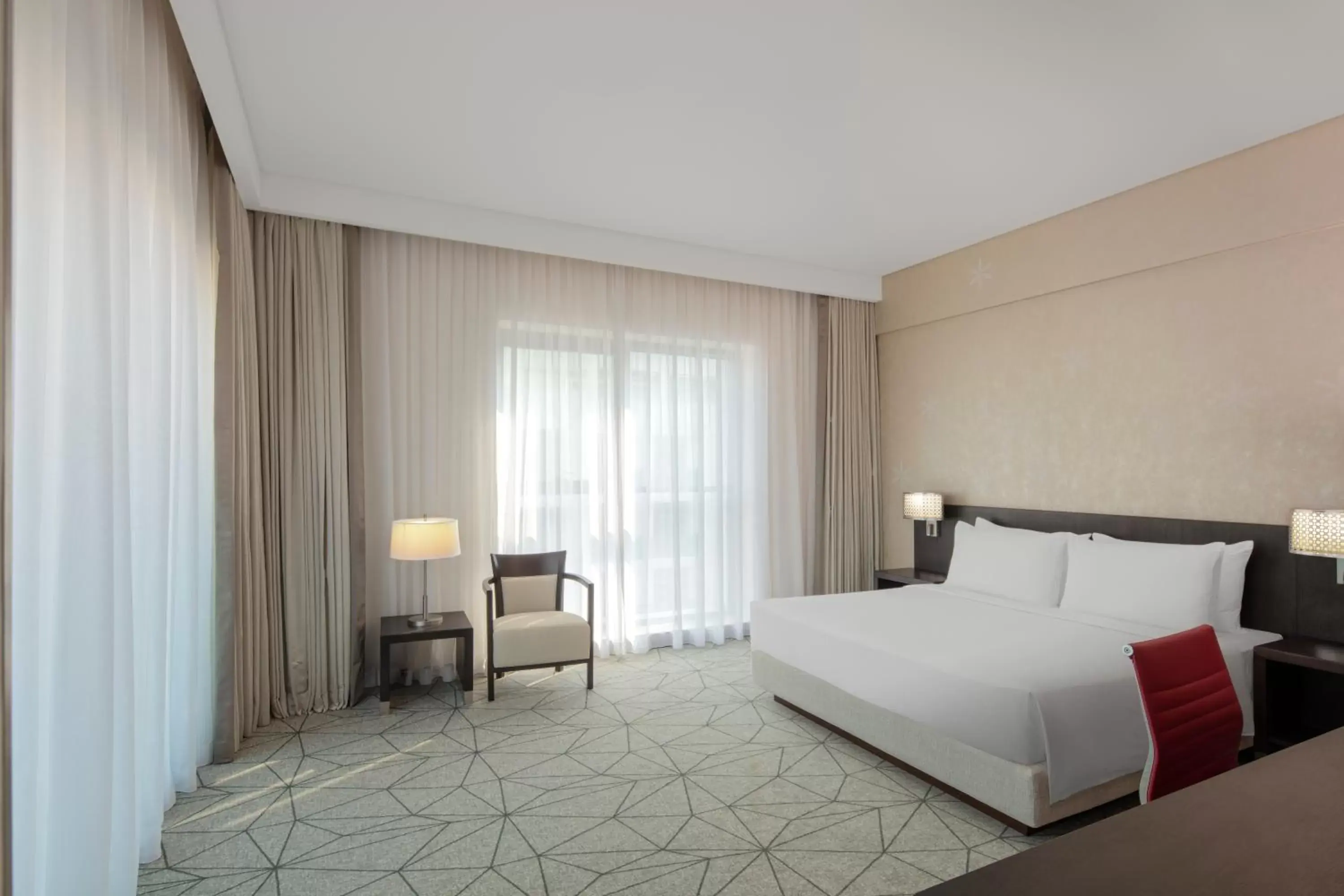 Photo of the whole room, Bed in Hyatt Place Dubai Jumeirah Residences