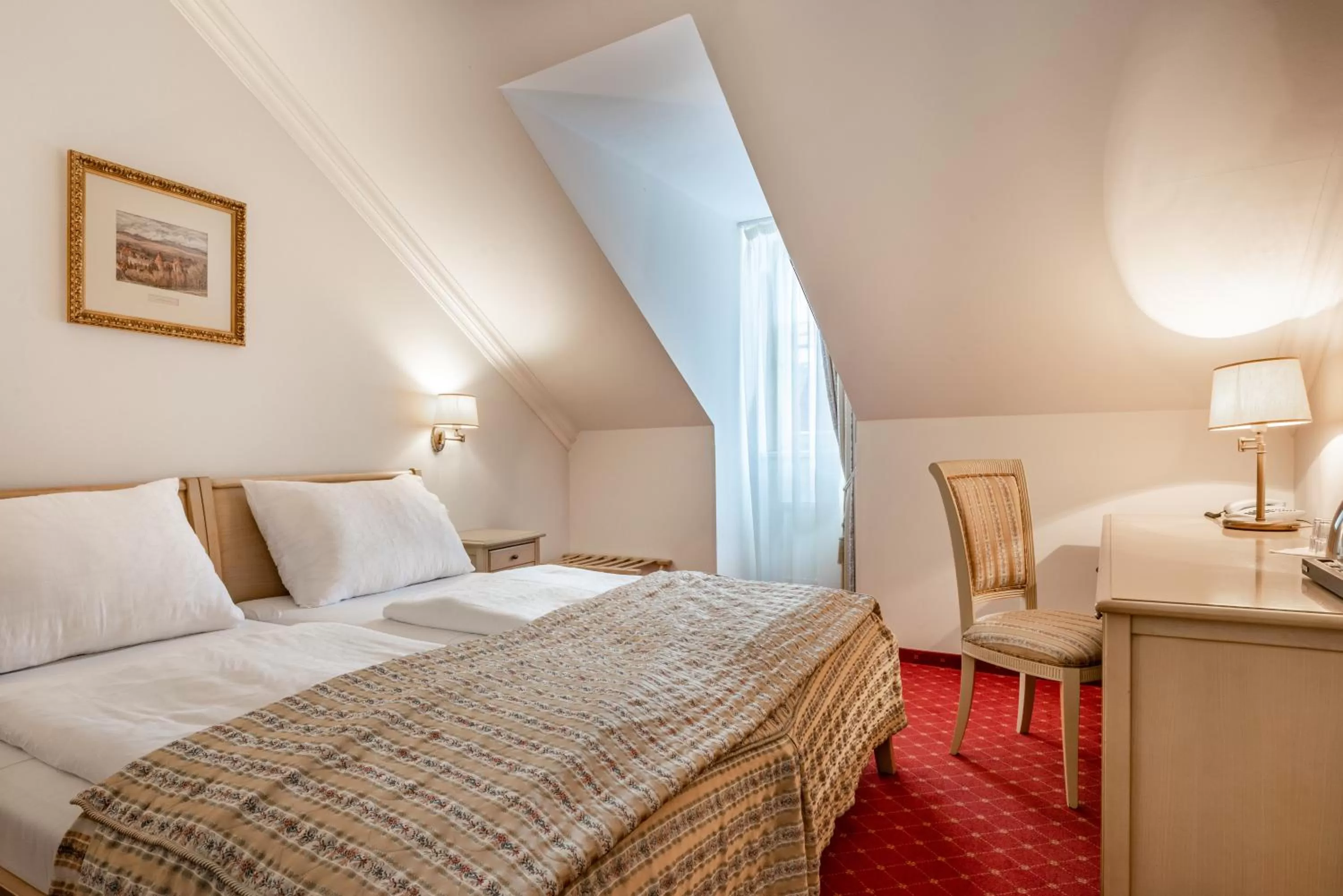 Bedroom, Bed in Spa Hotel Schlosspark