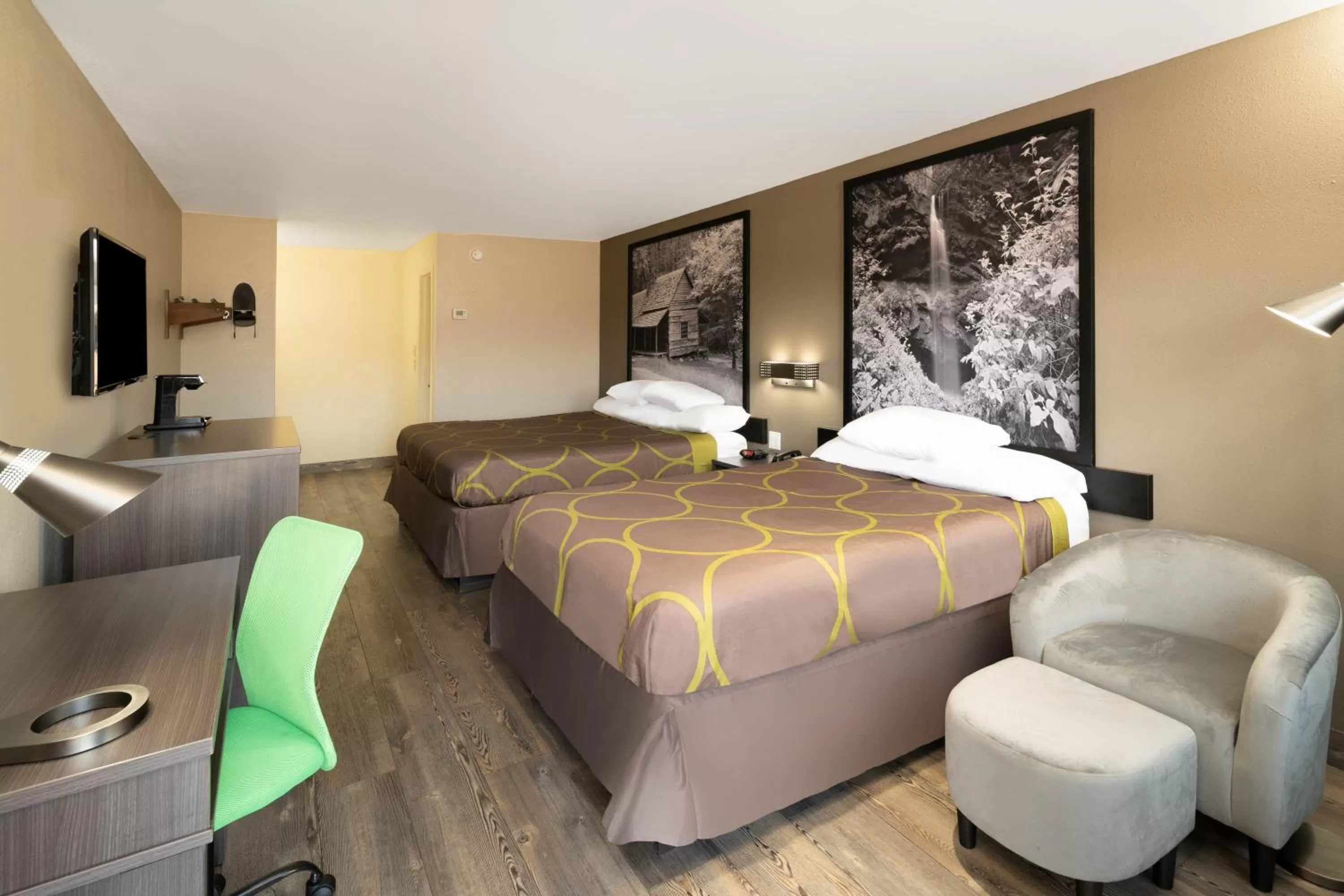 Bed in Super 8 by Wyndham Cleveland