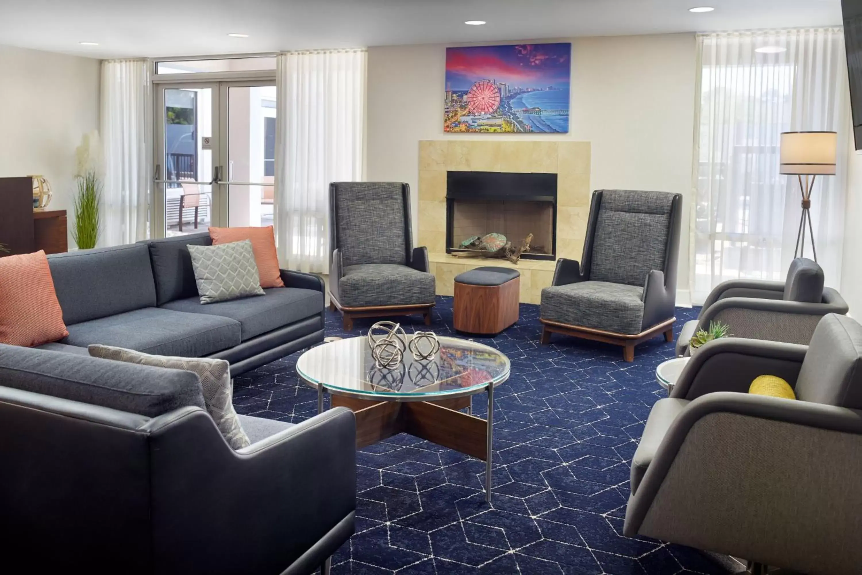 Lobby or reception, Seating Area in Courtyard by Marriott Myrtle Beach Broadway
