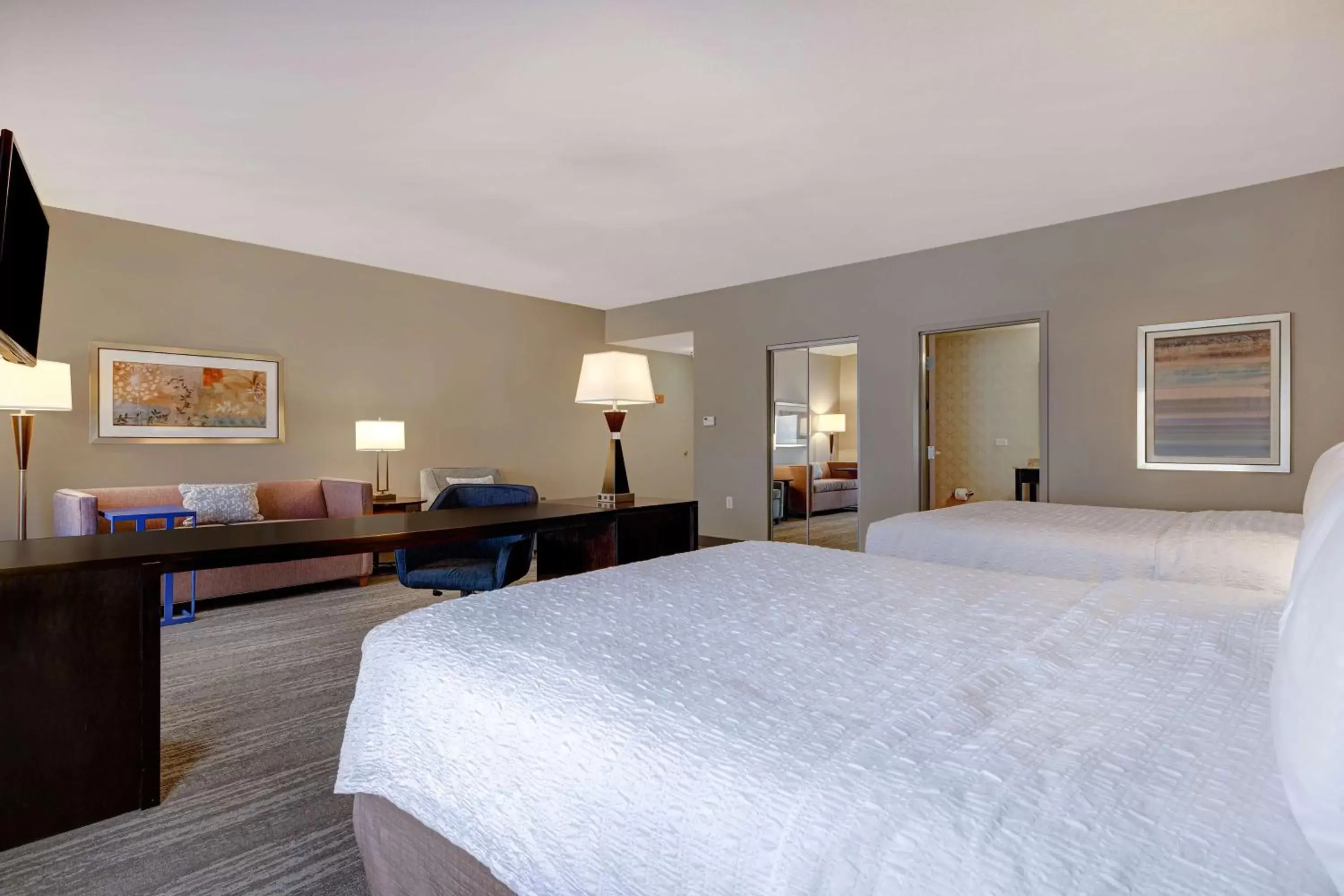Bedroom, Bed in Hampton Inn & Suites Tampa Northwest/Oldsmar
