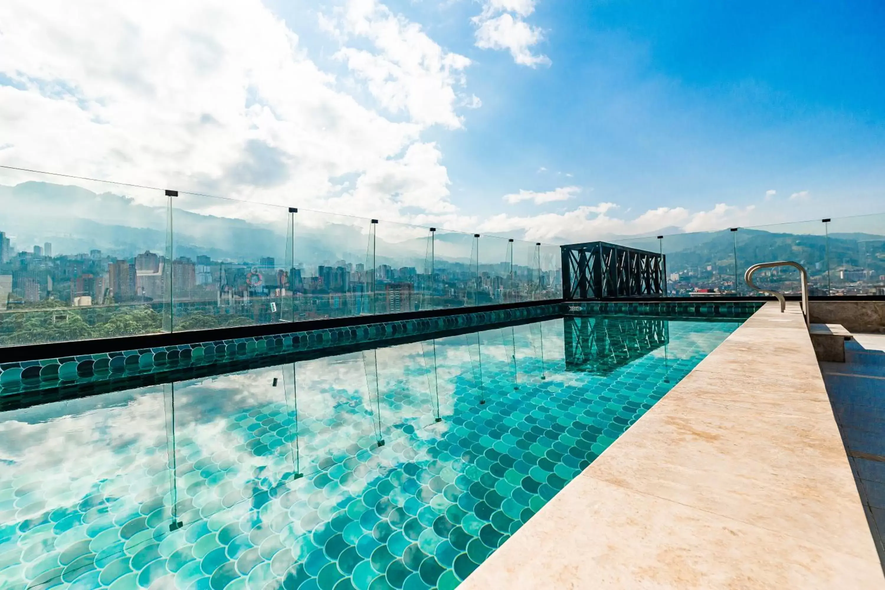 Natural landscape, Swimming Pool in Hotel York Luxury Suites Medellin by Preferred