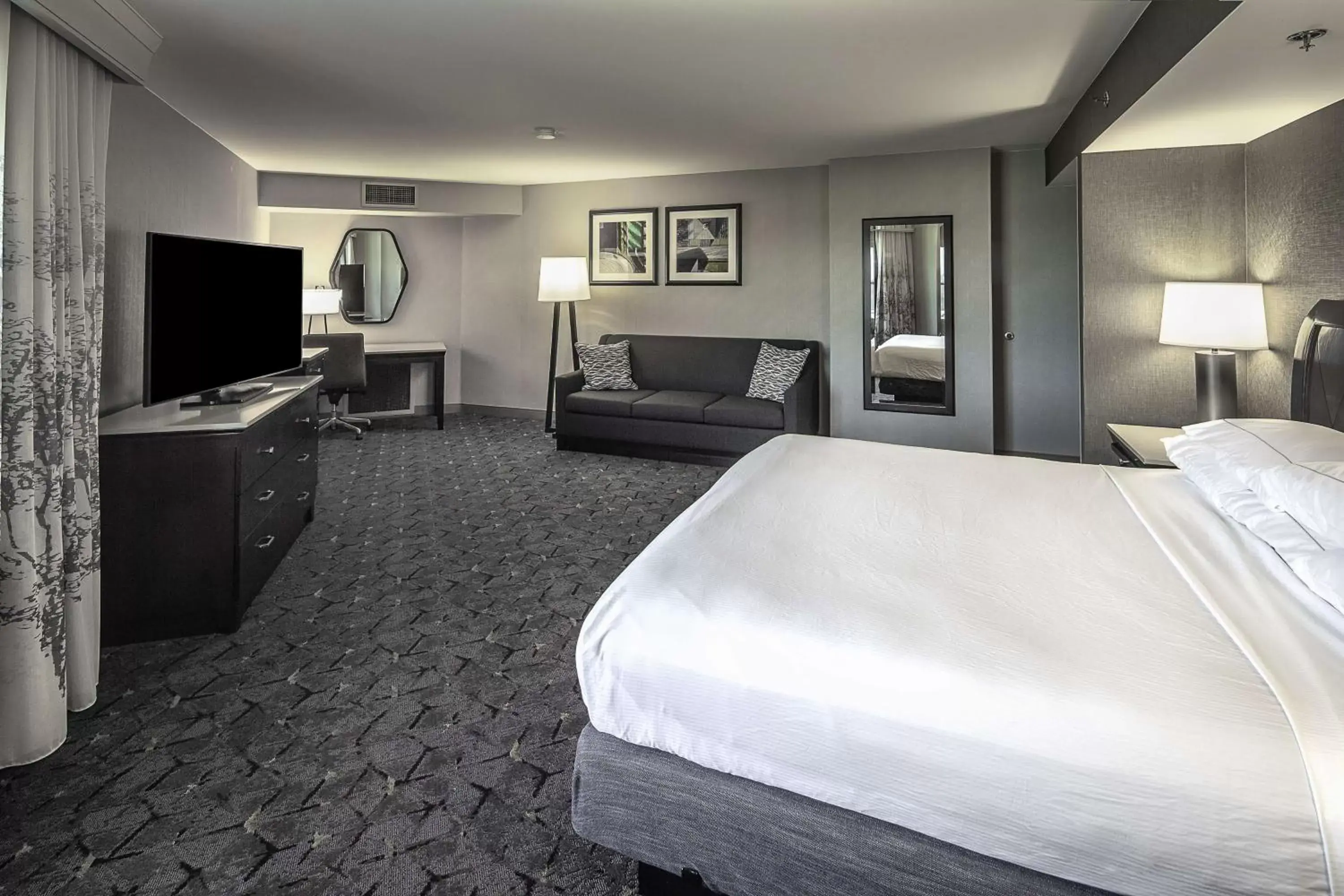 Bed, TV/Entertainment Center in DoubleTree by Hilton Modesto