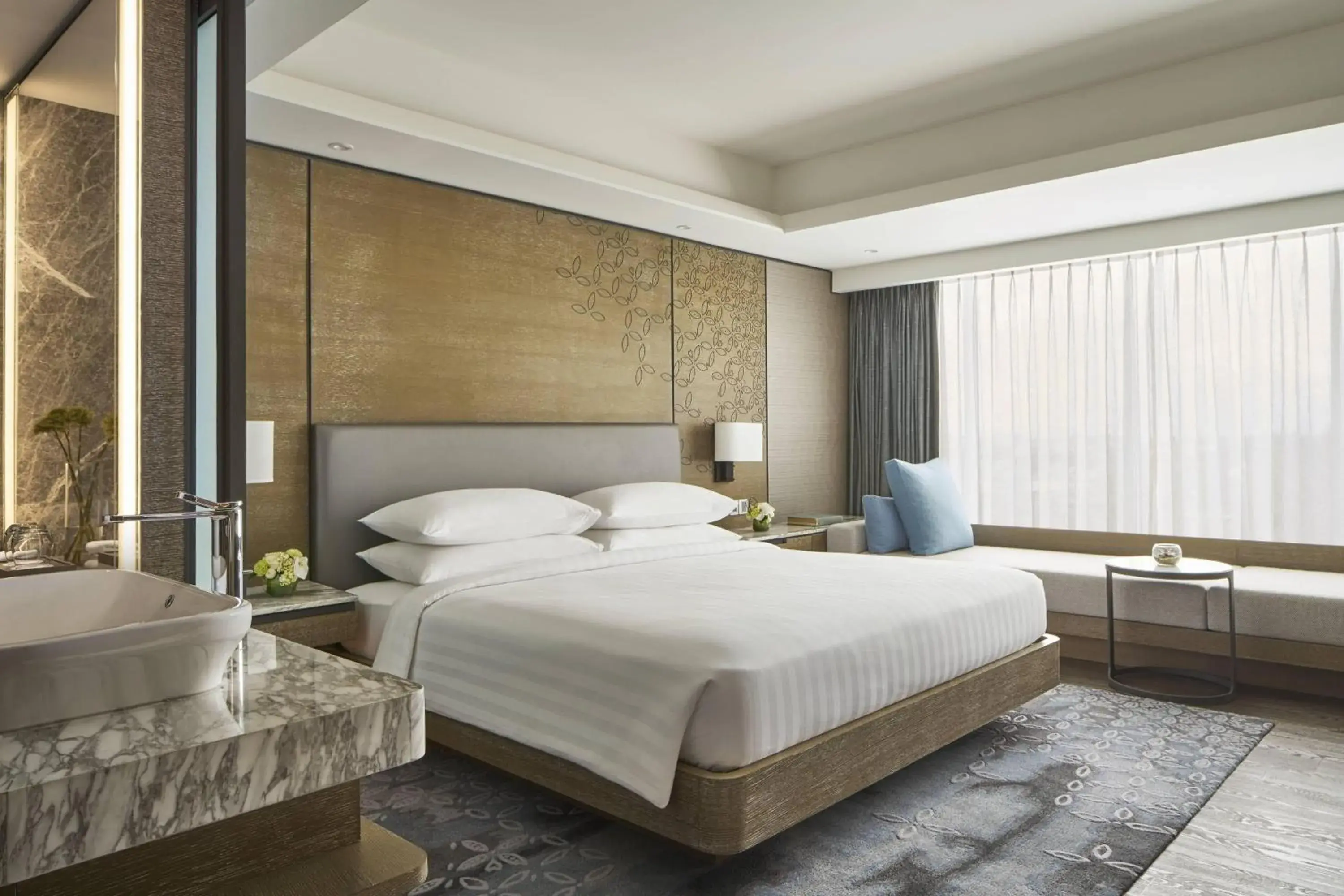 Photo of the whole room, Bed in Yogyakarta Marriott Hotel
