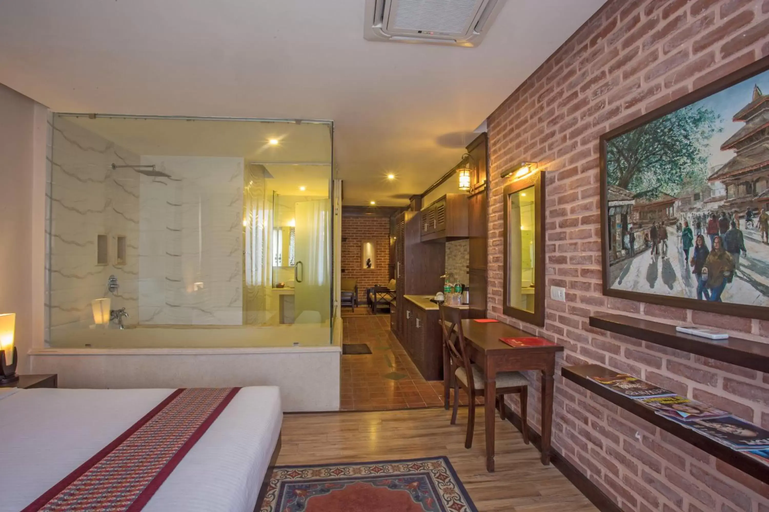 Living room in Hotel Marshyangdi