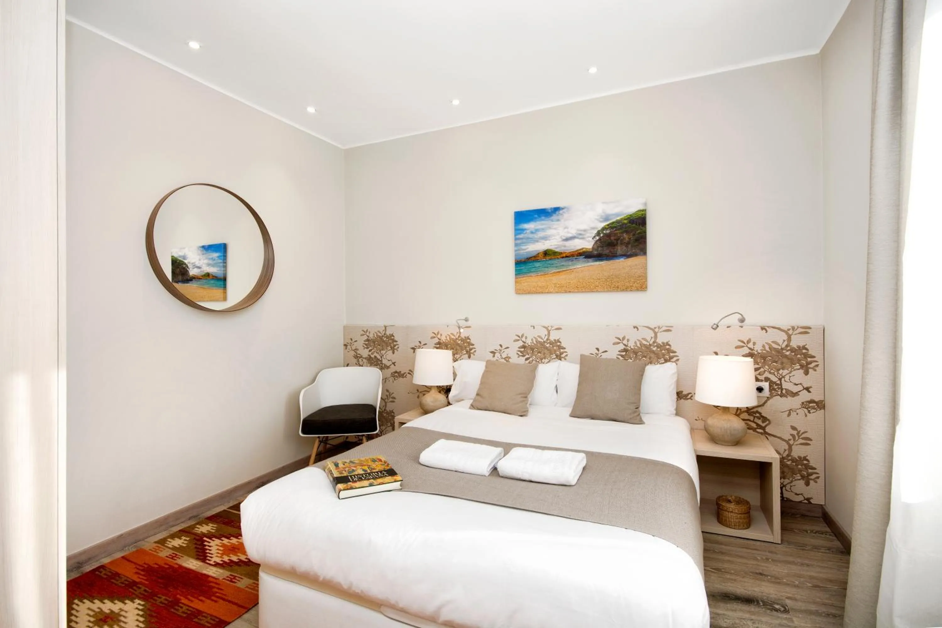 Bedroom, Bed in Eixample Building Apartments by Mercedes Heritage