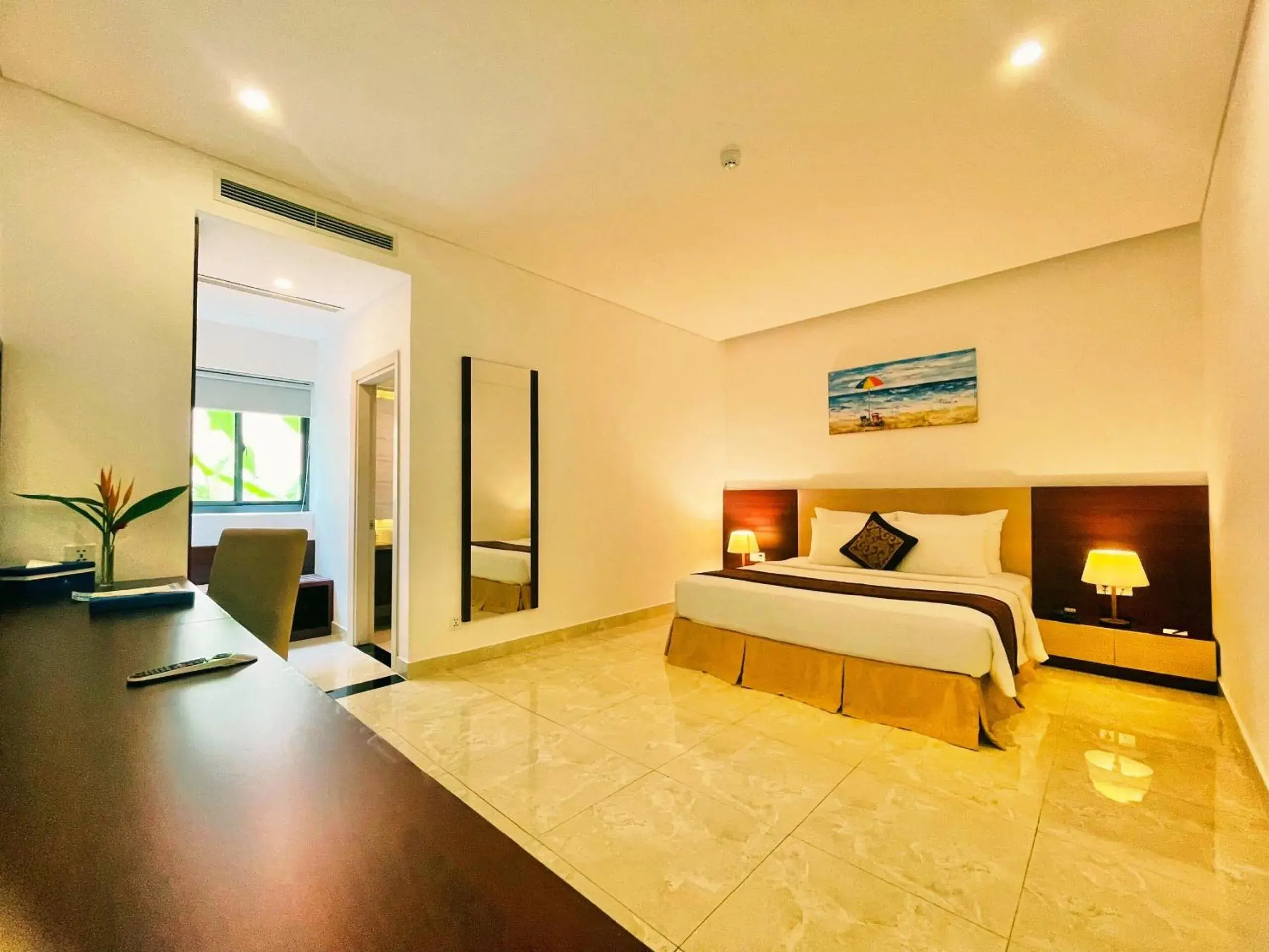 Bedroom, TV/Entertainment Center in Diamond Bay Condotel Resort Nha Trang