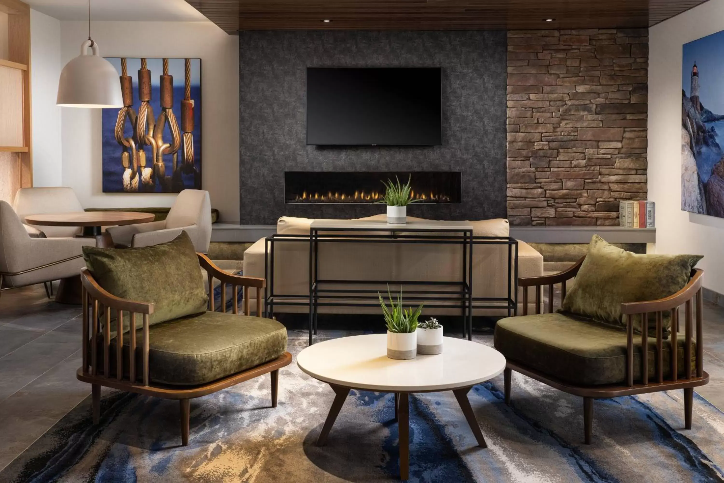 Lobby or reception, Seating Area in Fairfield Inn & Suites by Marriott South Kingstown Newport Area