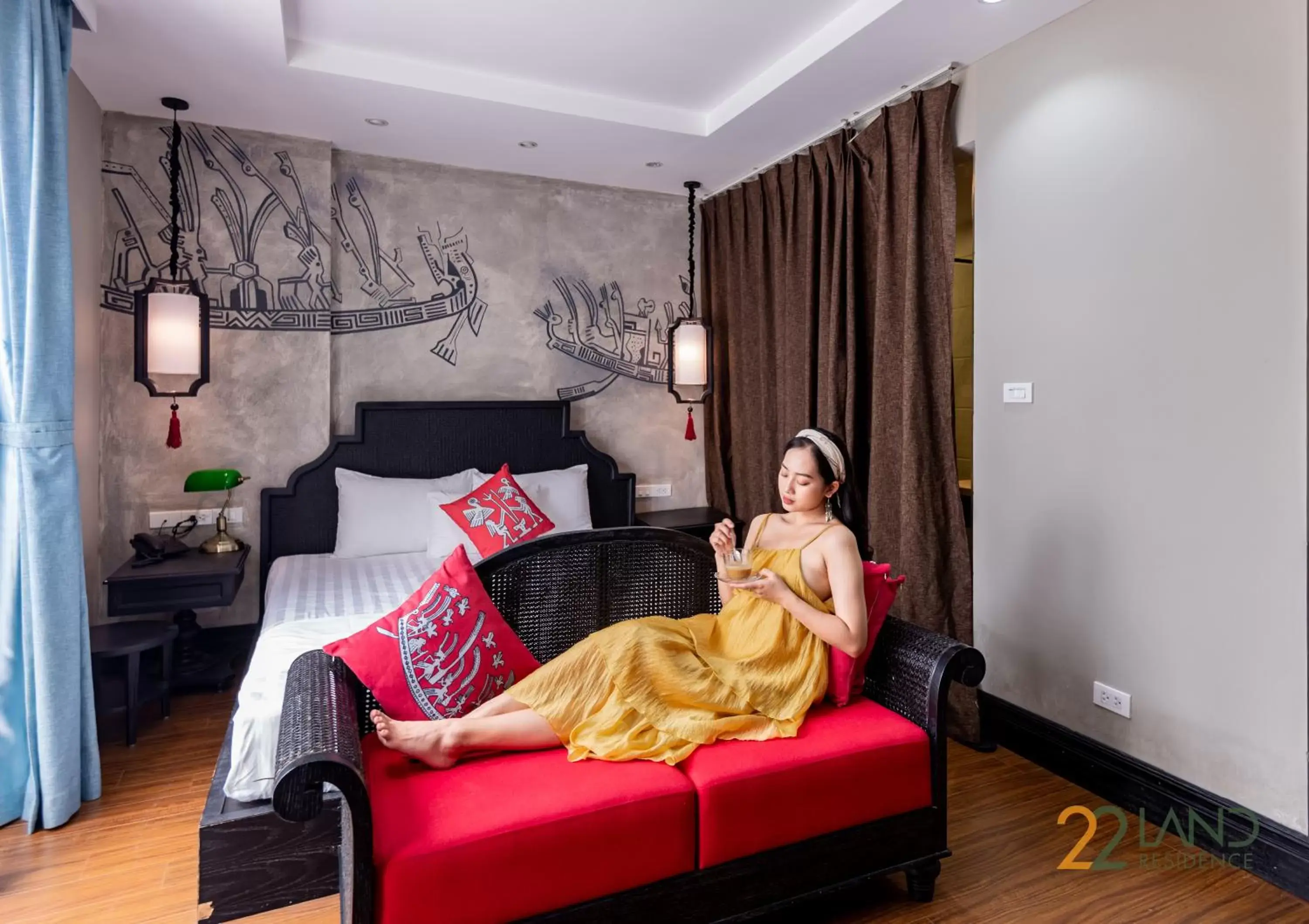 Bed in 22Land Residence Hotel & Spa 52 Ngo Huyen Bed in 22Land Residence Hotel & Spa 52 Ngo Huyen