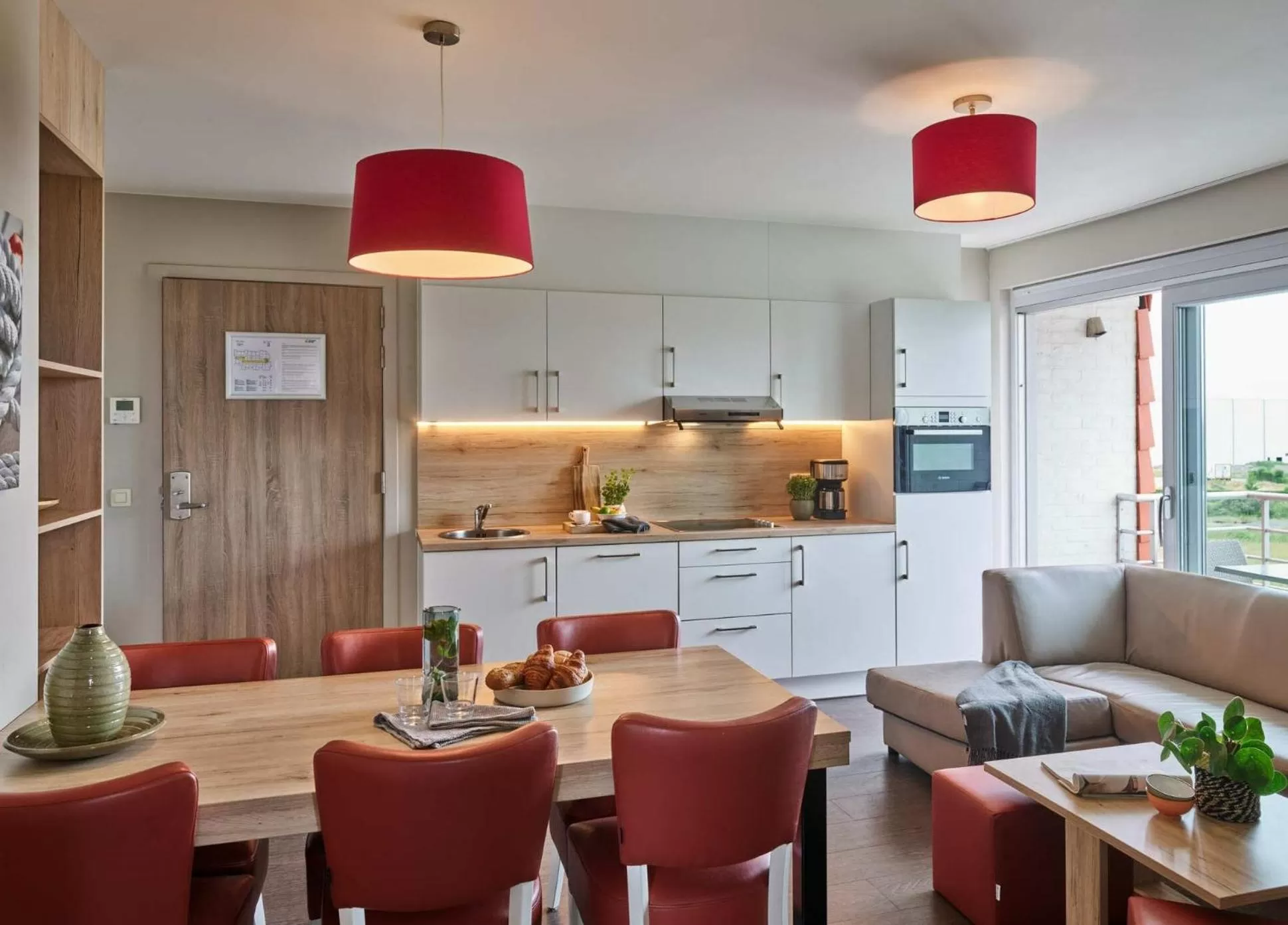 Kitchen or kitchenette in Holiday Suites Zeebrugge