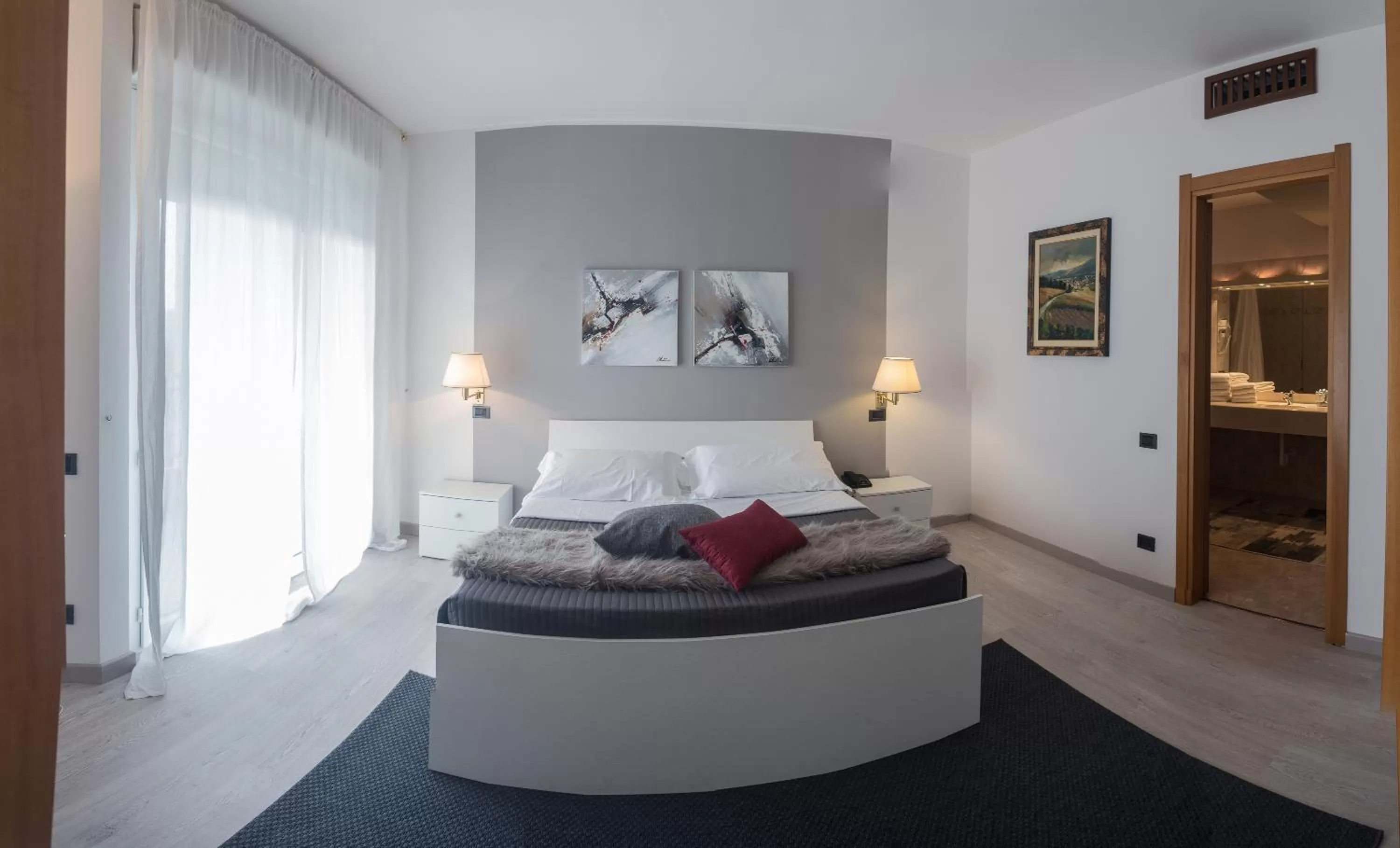 Bedroom, Bed in Roero Park Hotel