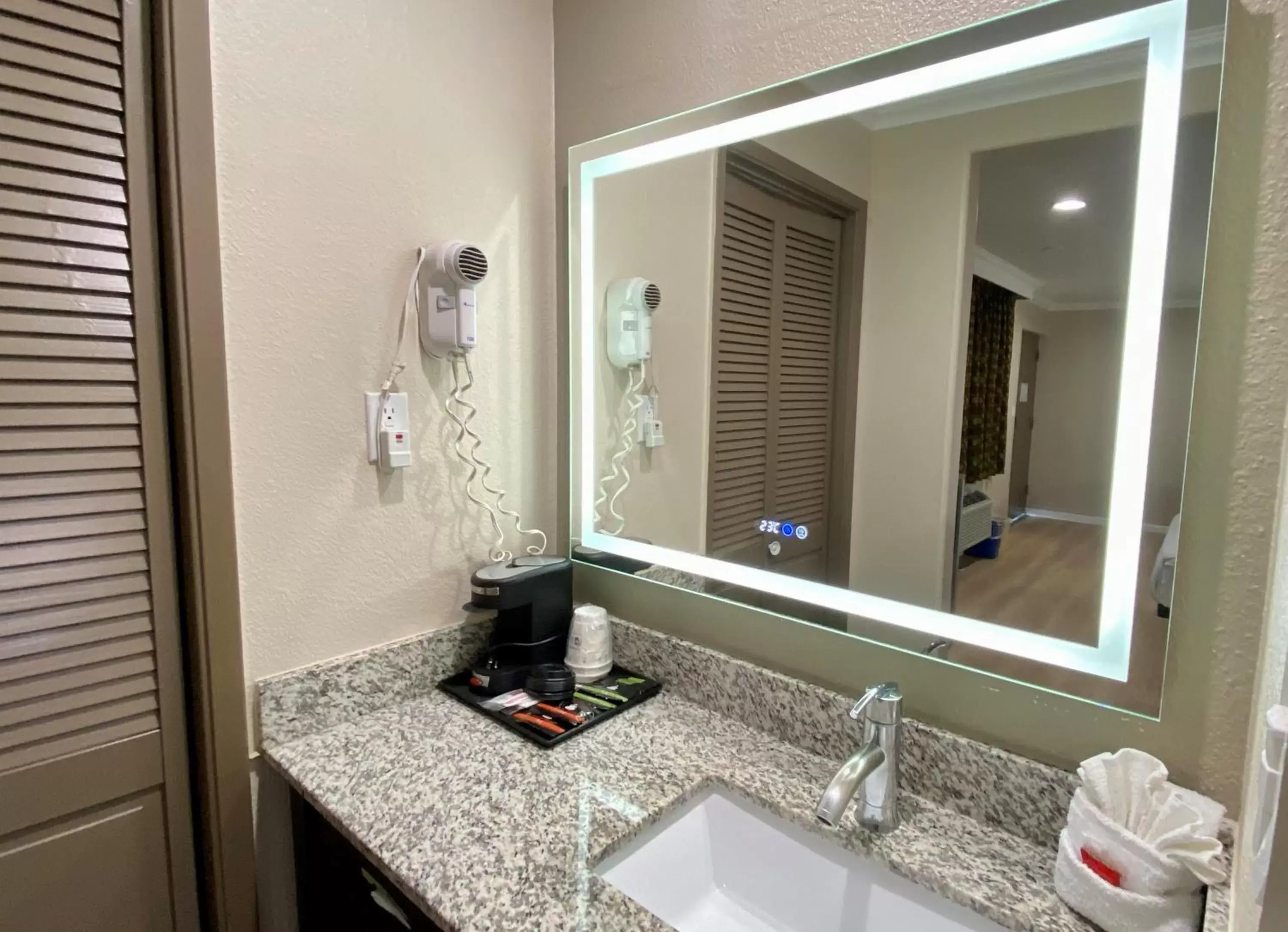 Bathroom in SureStay Hotel by Best Western Santa Cruz