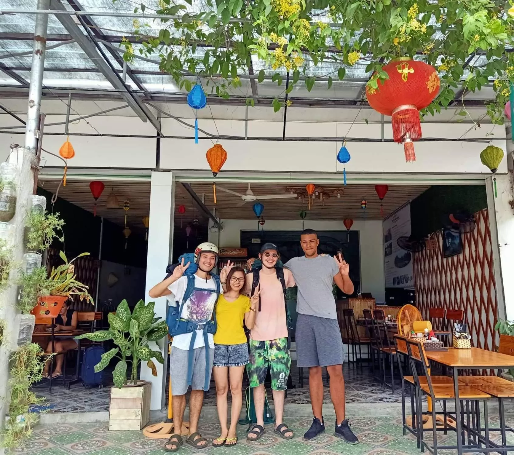 People in Ha Lan Homestay