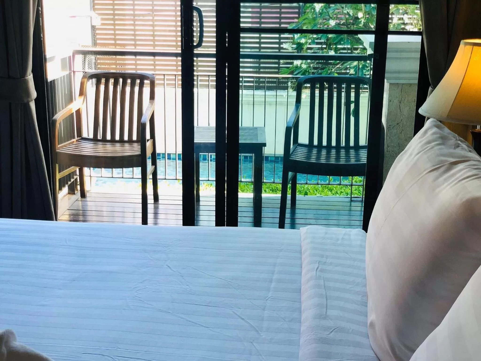 Bed in Yotaka Bangkok Hotel