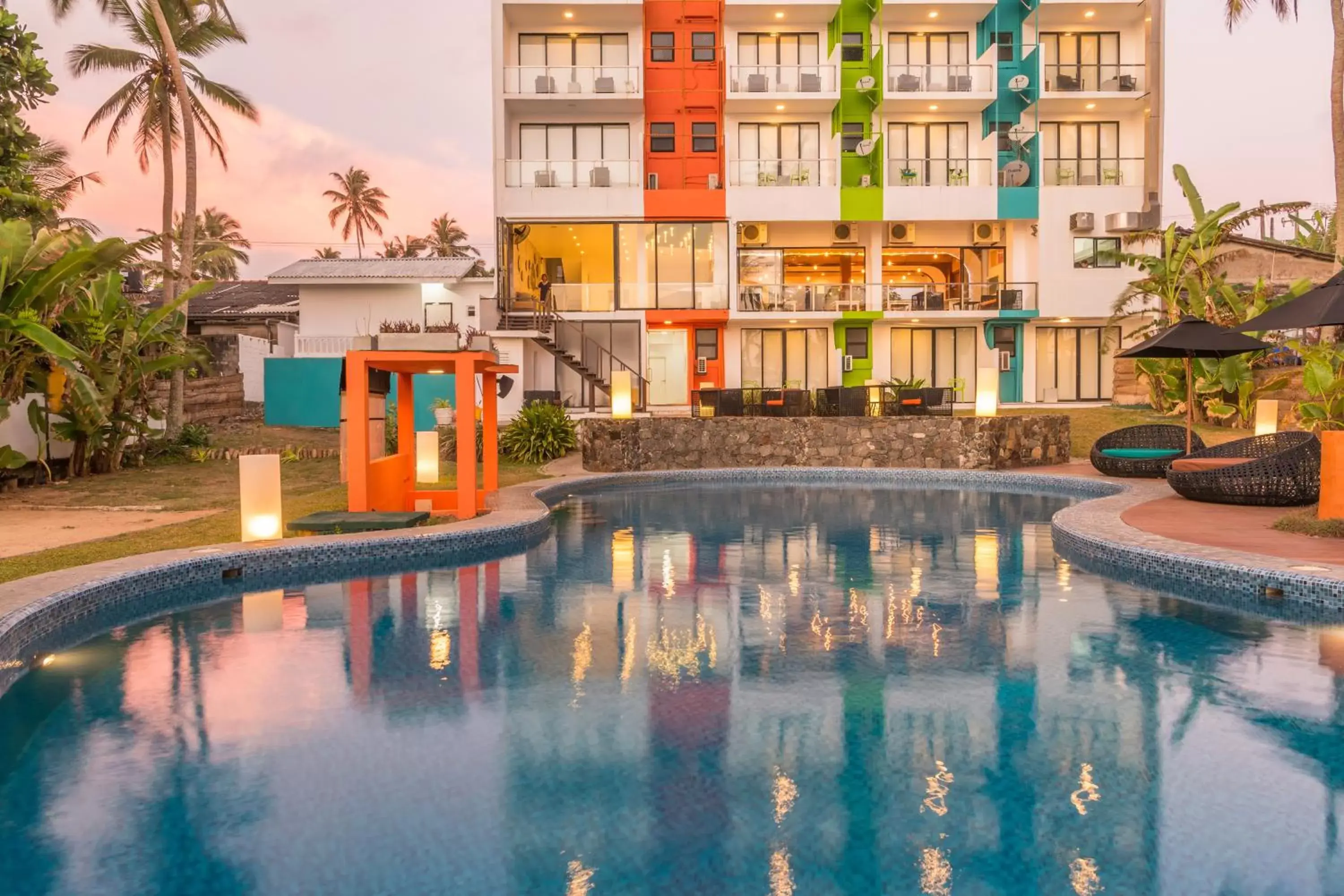 Property building, Swimming Pool in Hotel J Ambalangoda