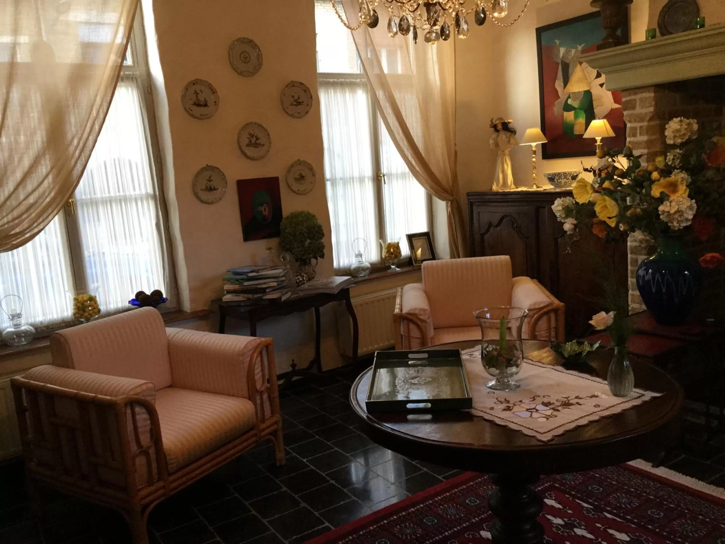 Decorative detail in B&B Auberge De Klasse