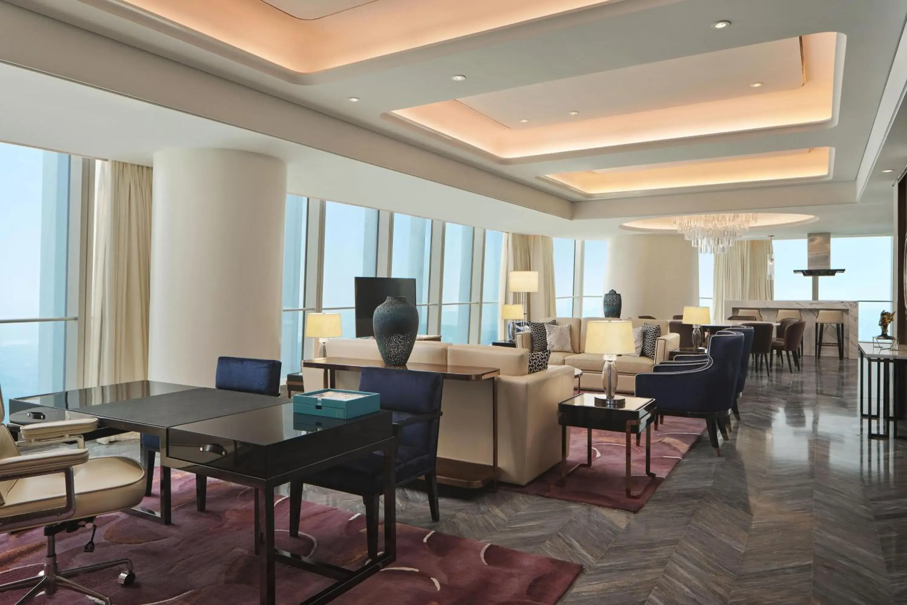 Living room, Restaurant/Places to Eat in Na Lotus Hotel, a Luxury Collection Hotel, Nanning