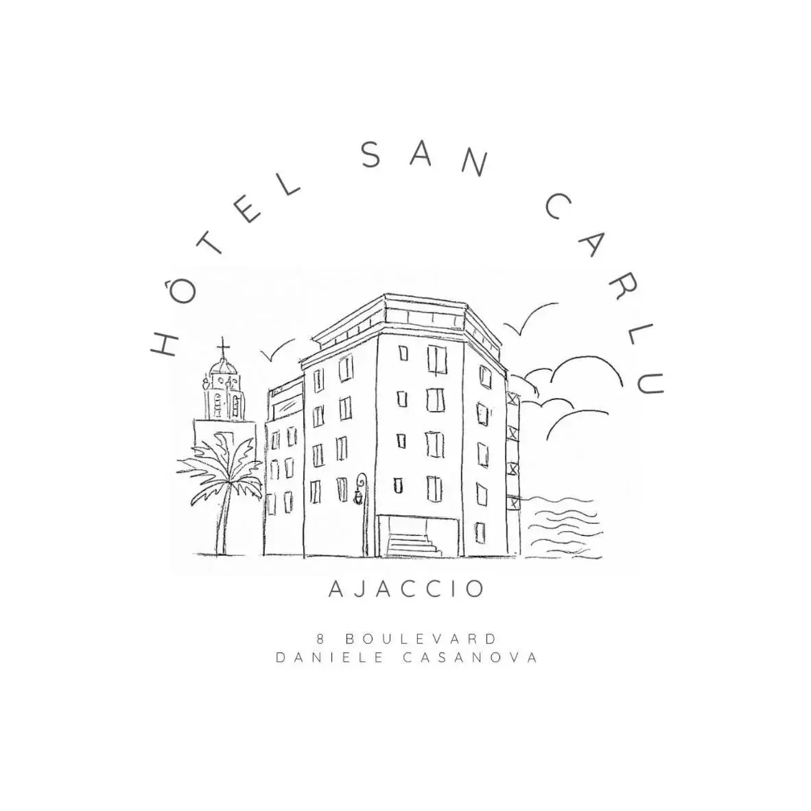 Property logo or sign, Floor Plan in Hotel San Carlu Citadelle Ajaccio