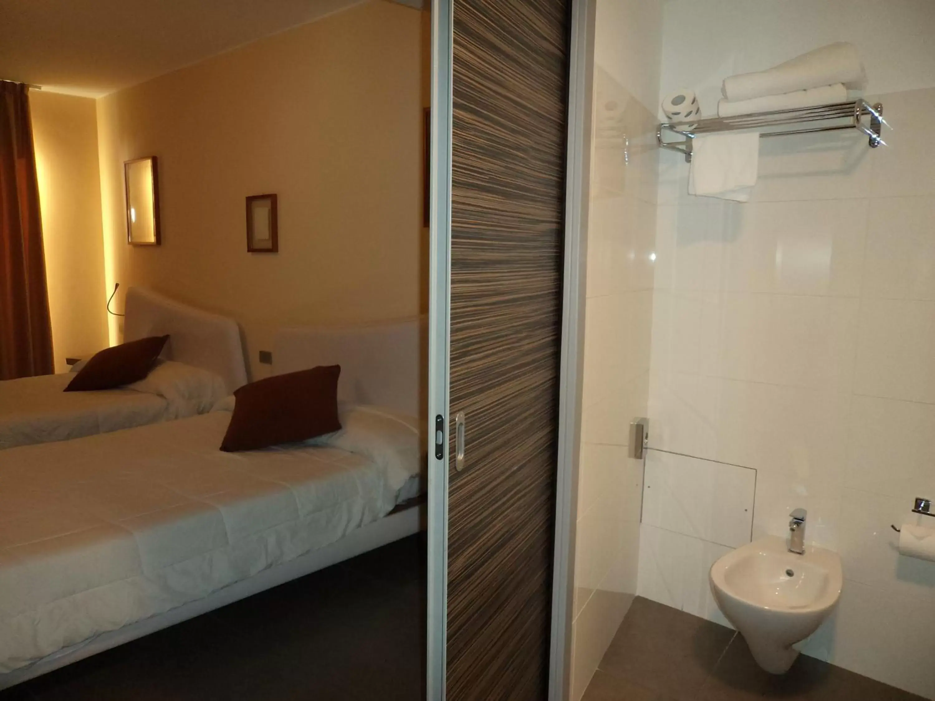 Bed, Bathroom in ibis Styles Catania Acireale