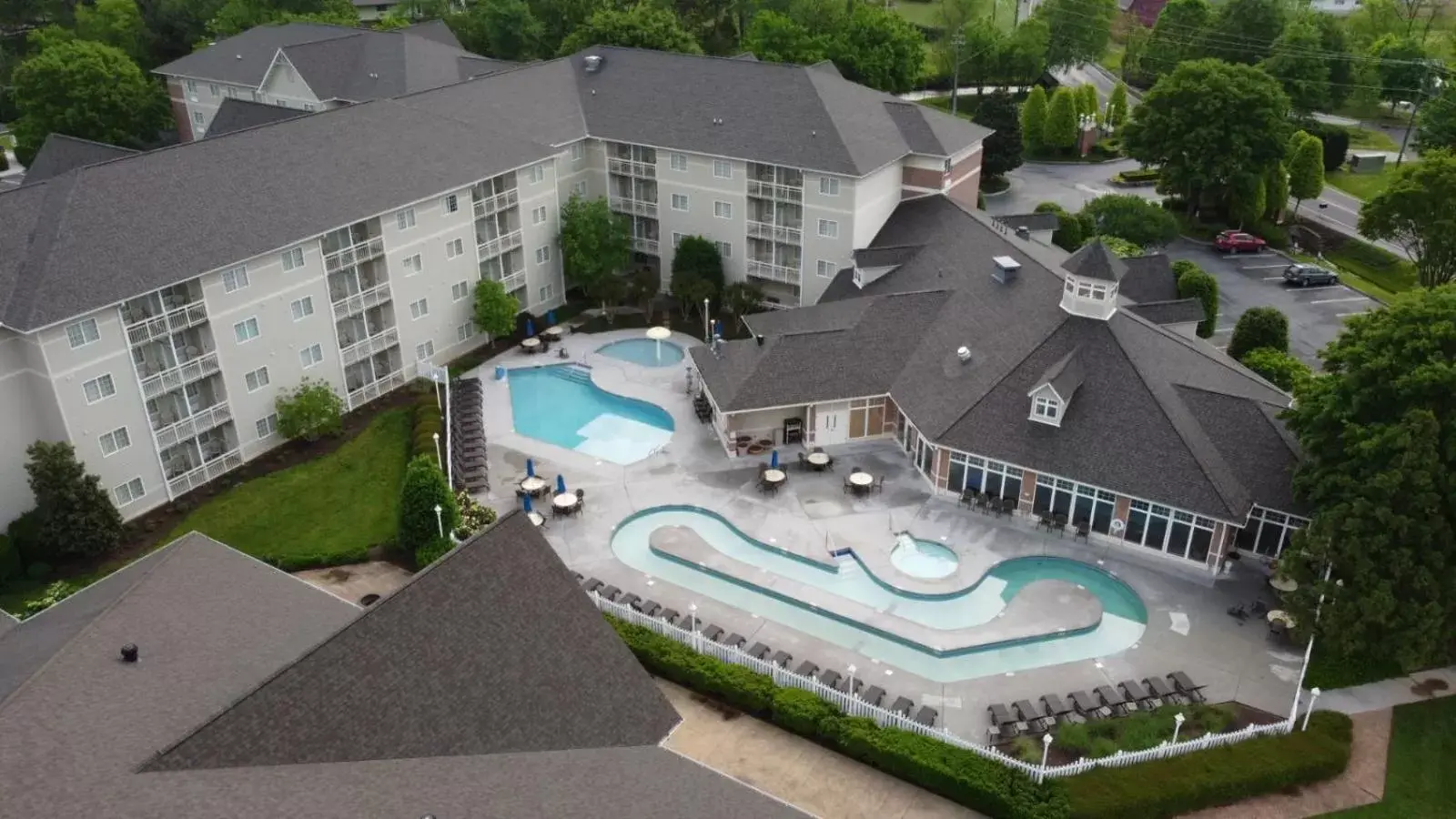 Swimming pool, Bird's-eye View in LeConte Hotel & Convention Center, Ascend Hotel Collection