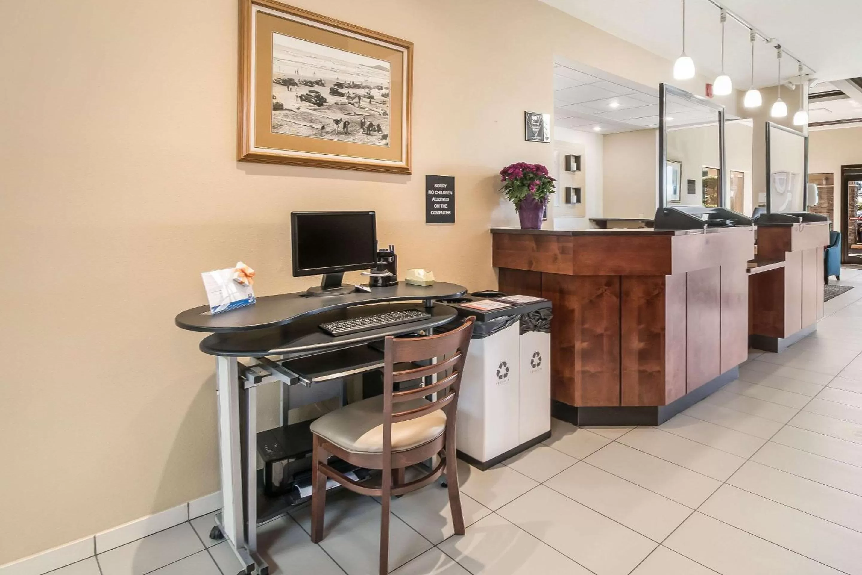 On site in Comfort Inn Newport