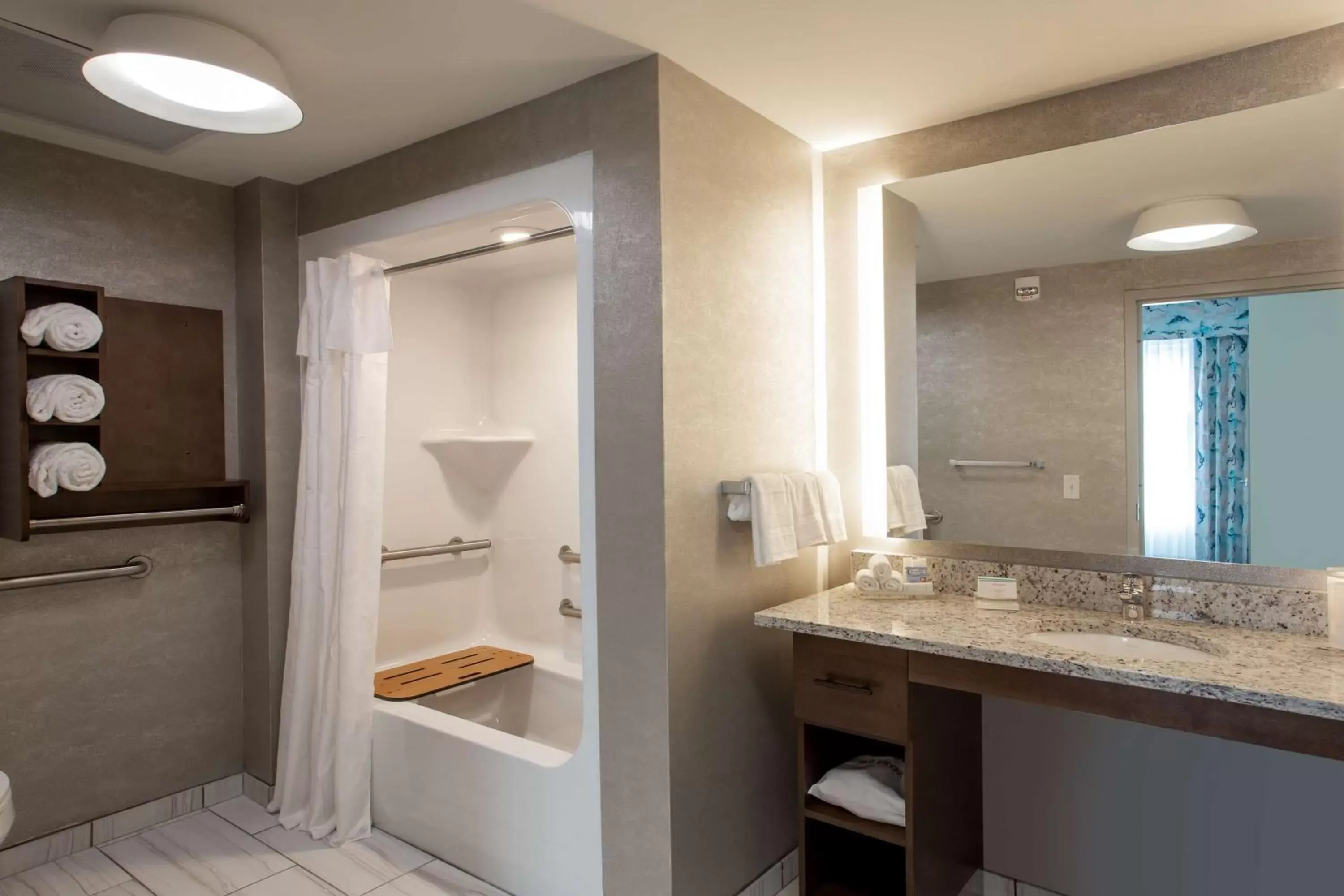 Bathroom in Homewood Suites By Hilton Myrtle Beach Coastal Grand Mall